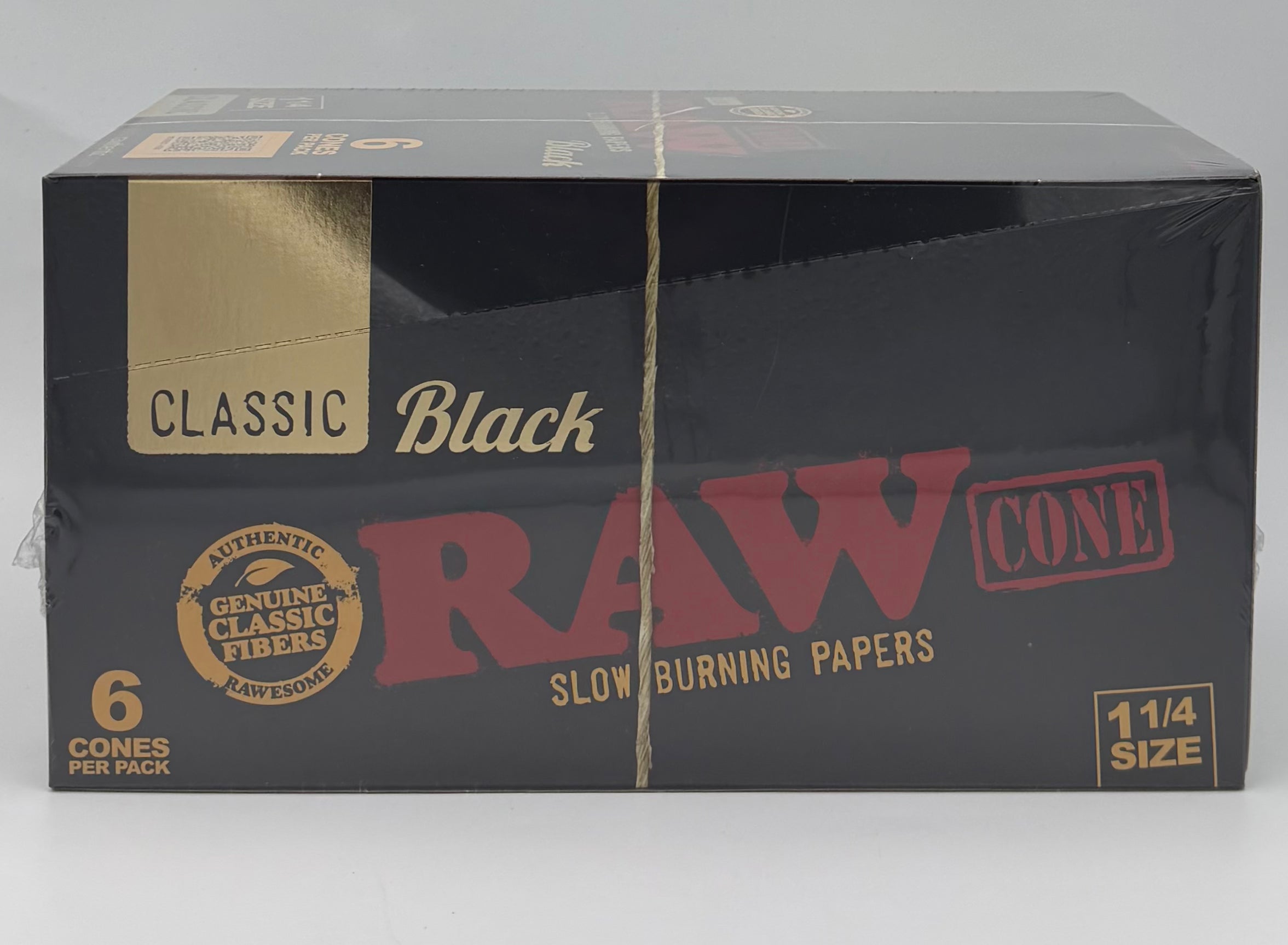 Raw Cone Black 1-1/4 Size 32/6ct 192ct Box