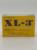 XL-3 Cold Medicine 20ct