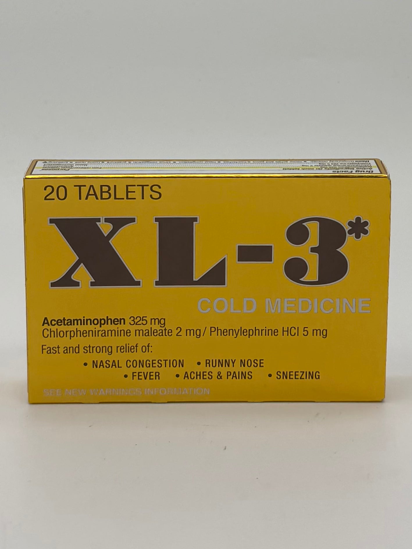 XL-3 Cold Medicine 20ct