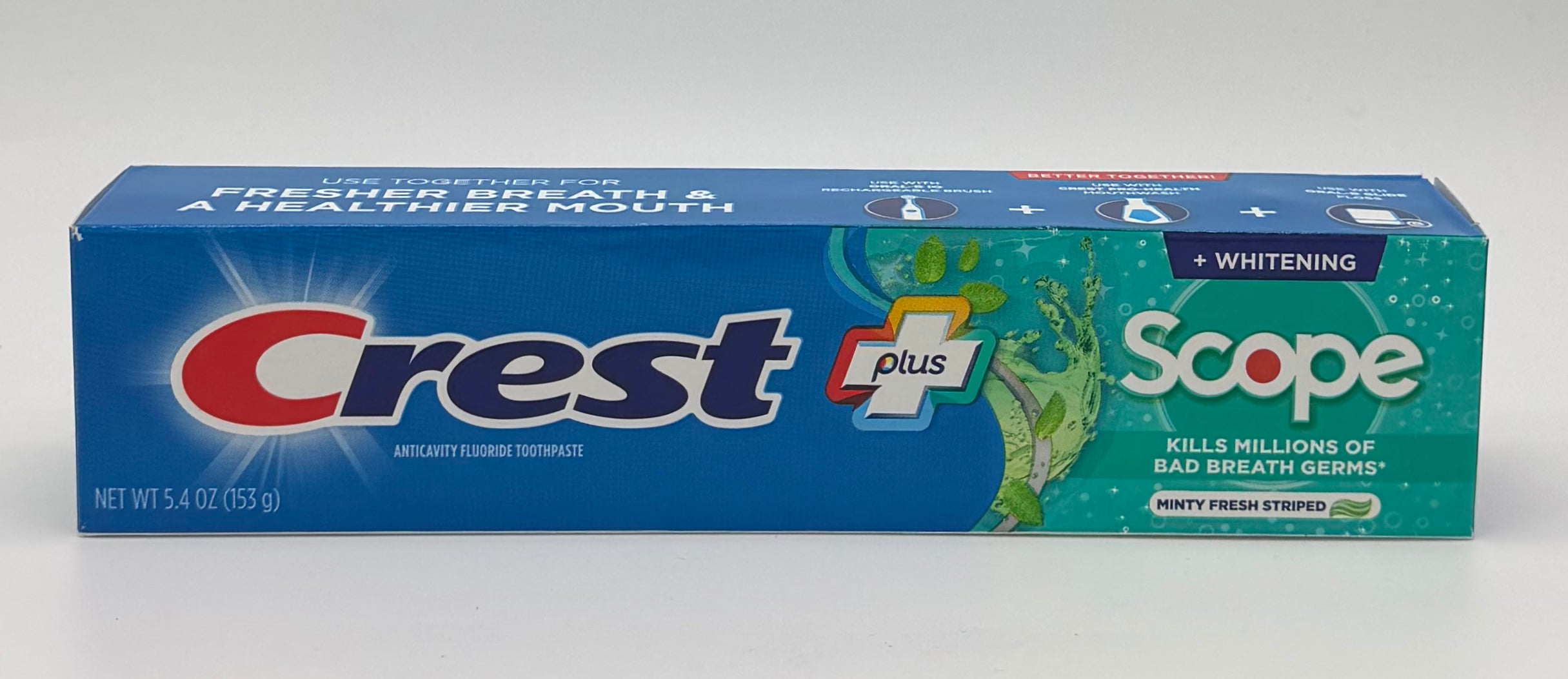 Crest Toothpaste + Plus Scope 5.4oz