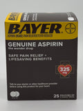 Bayer Singles 25 Pouches 2pk /325mg