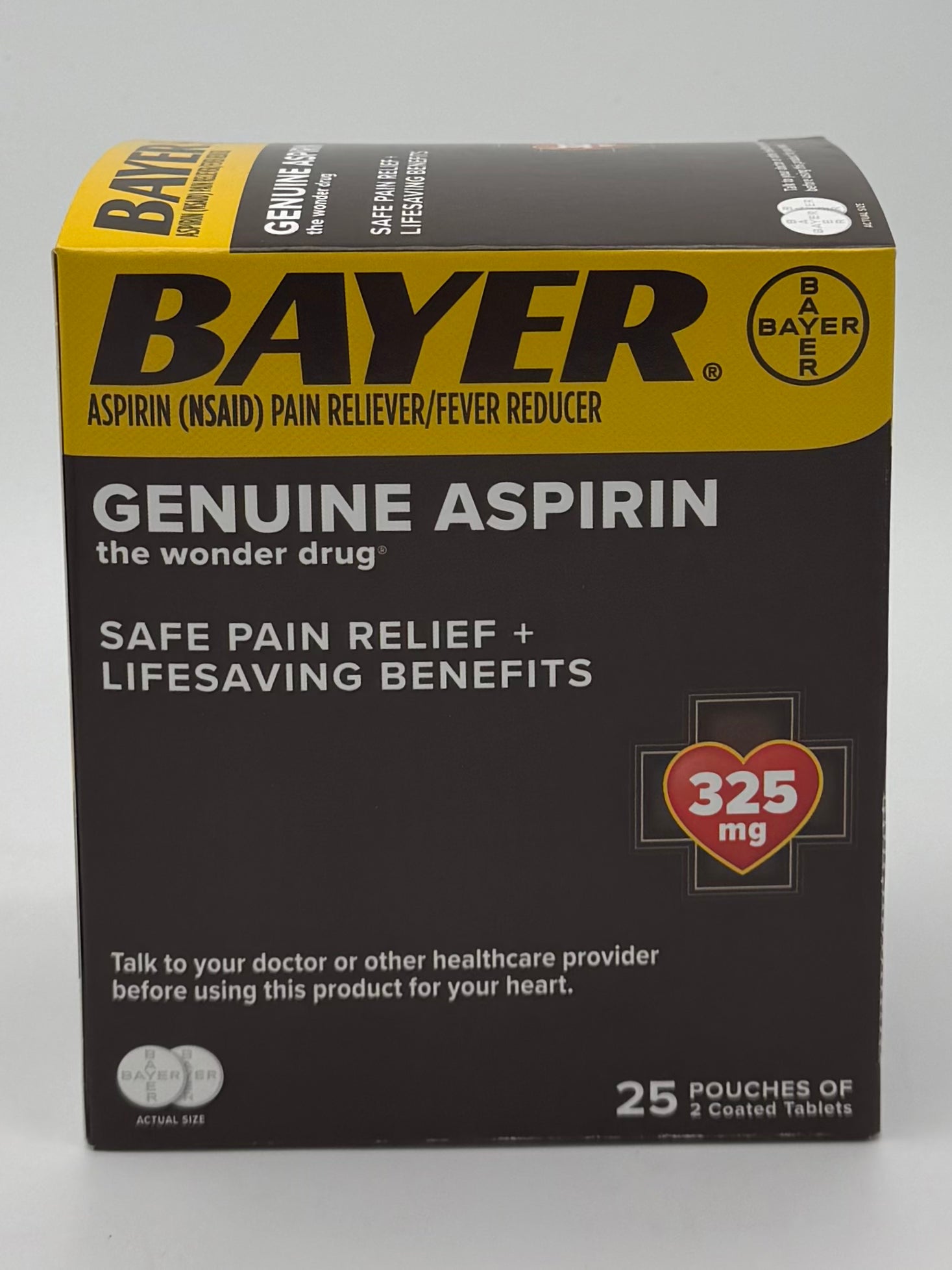 Bayer Singles 25 Pouches 2pk /325mg
