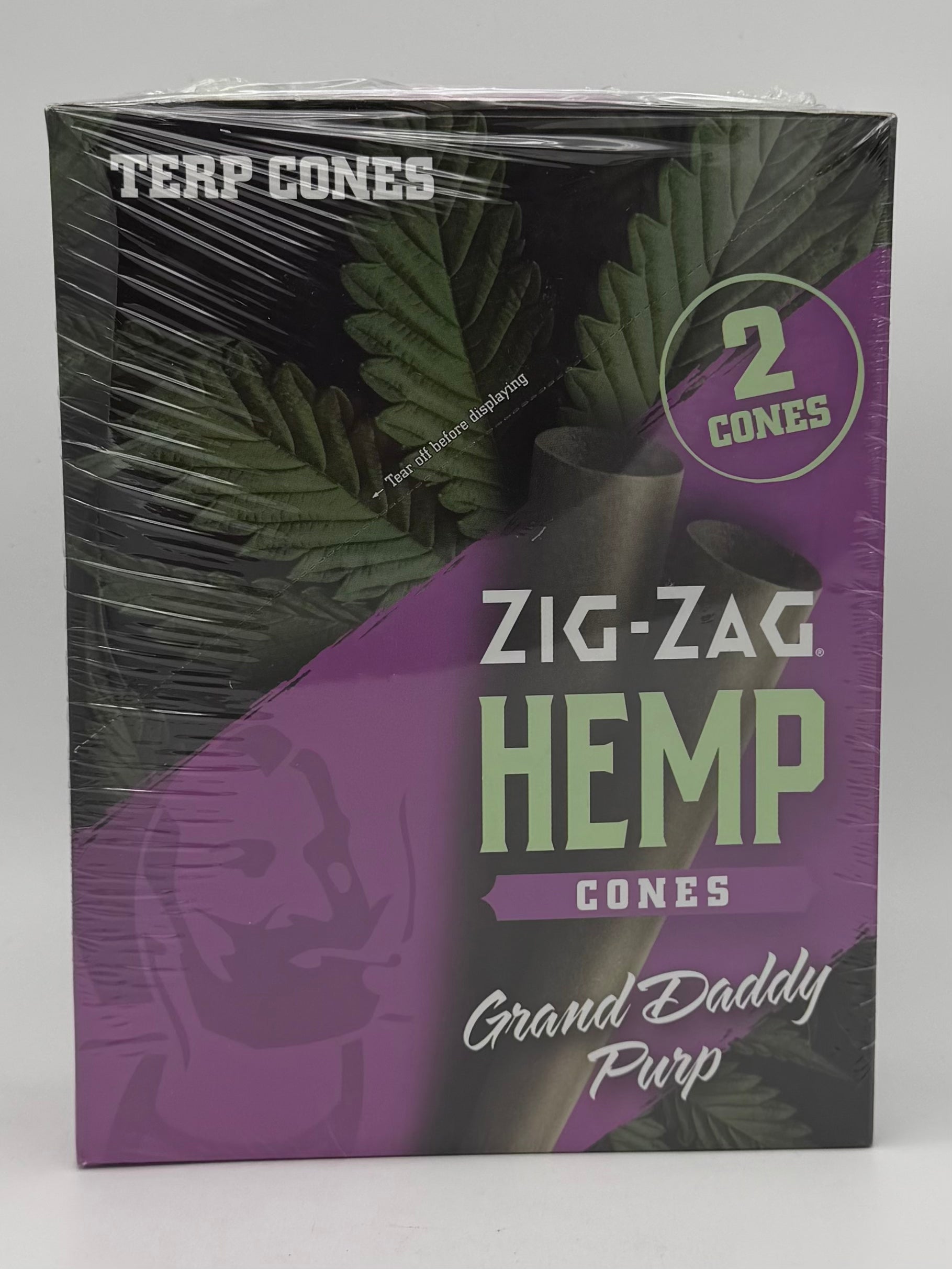 Zig-Zag Hemp Terp Cones Grand Daddy Purp 15ct pouc
