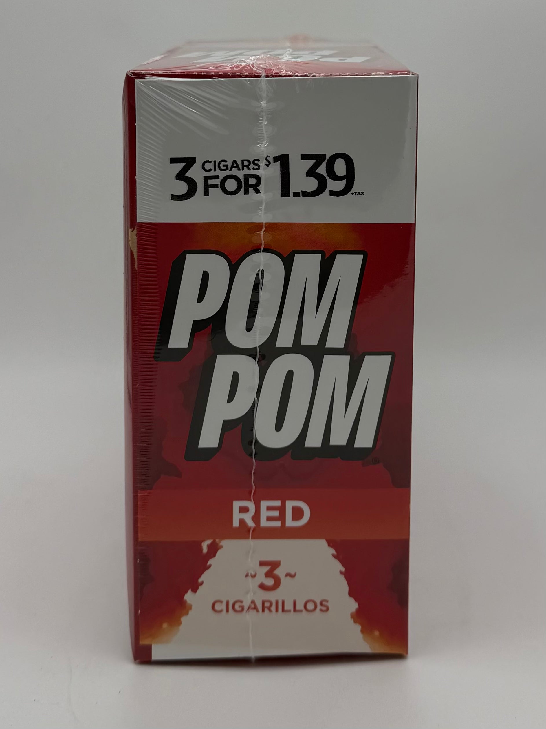 PomPom 3/1.39 RED 15/3pk