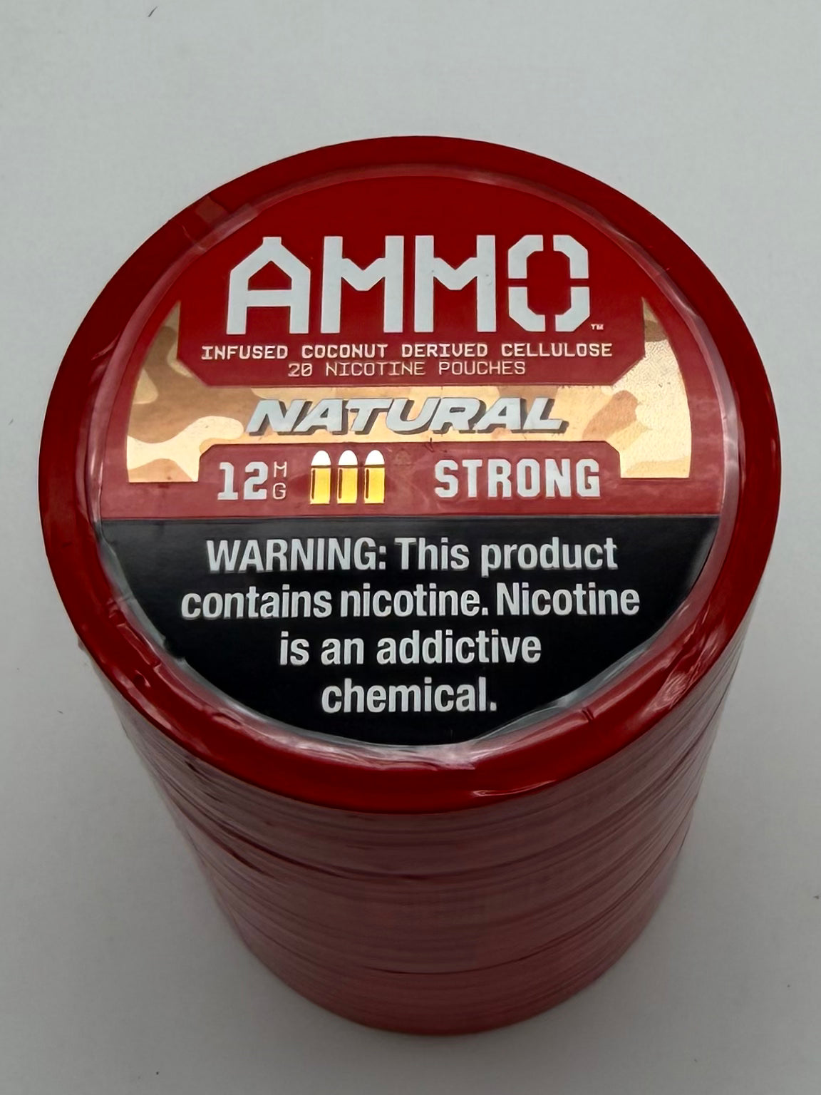 Ammo Natural Strong 12mg 5ct 20 Nicotine Pouches
