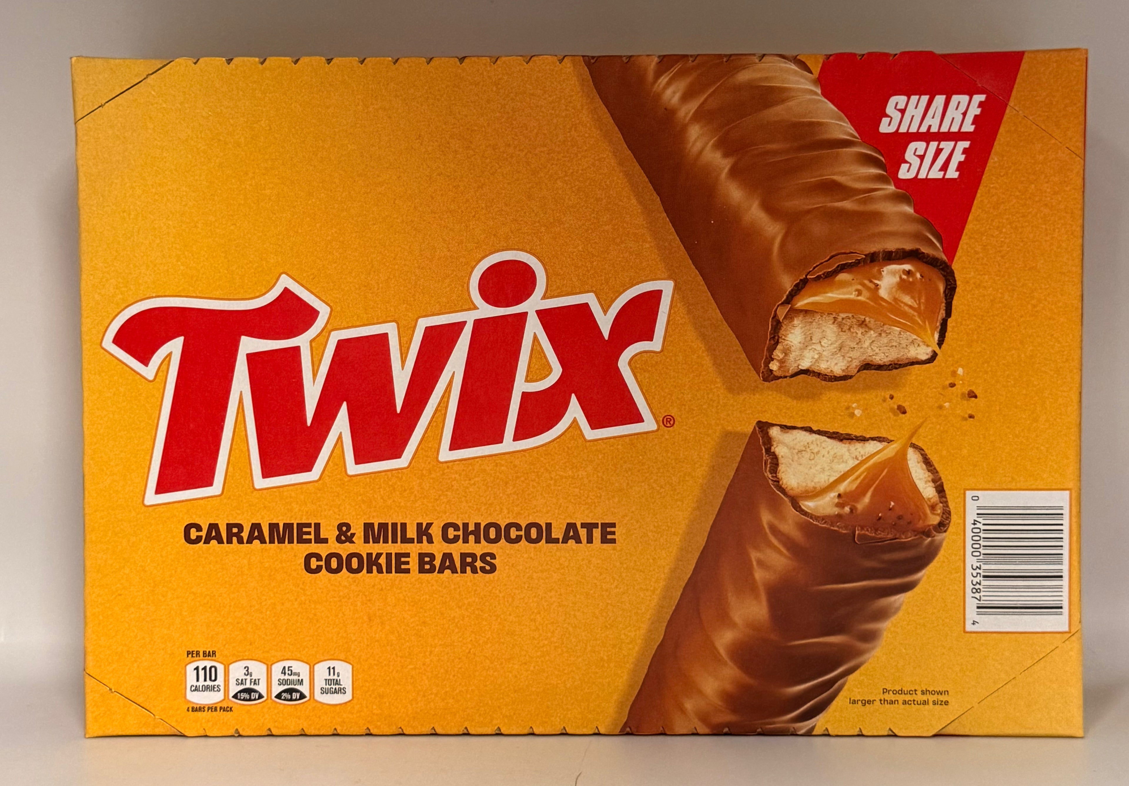 Twix 4 To Go Bars King Size 24/3.02oz Net Wt 4lbs