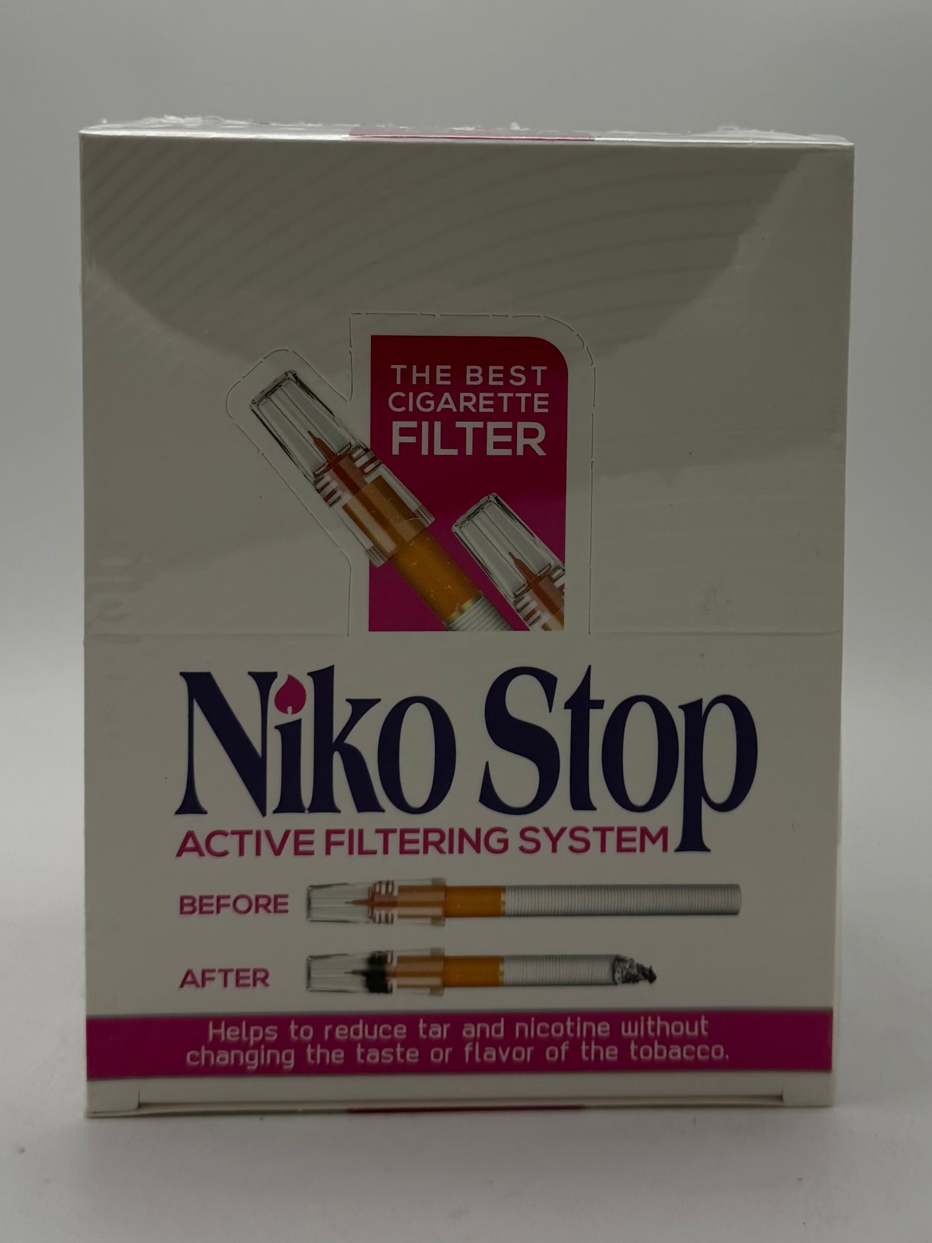 Niko Stop Cigarette Filter12ct Active Filtering Sy