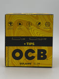 OCB Solaire Slim Papers + Tips 24ct