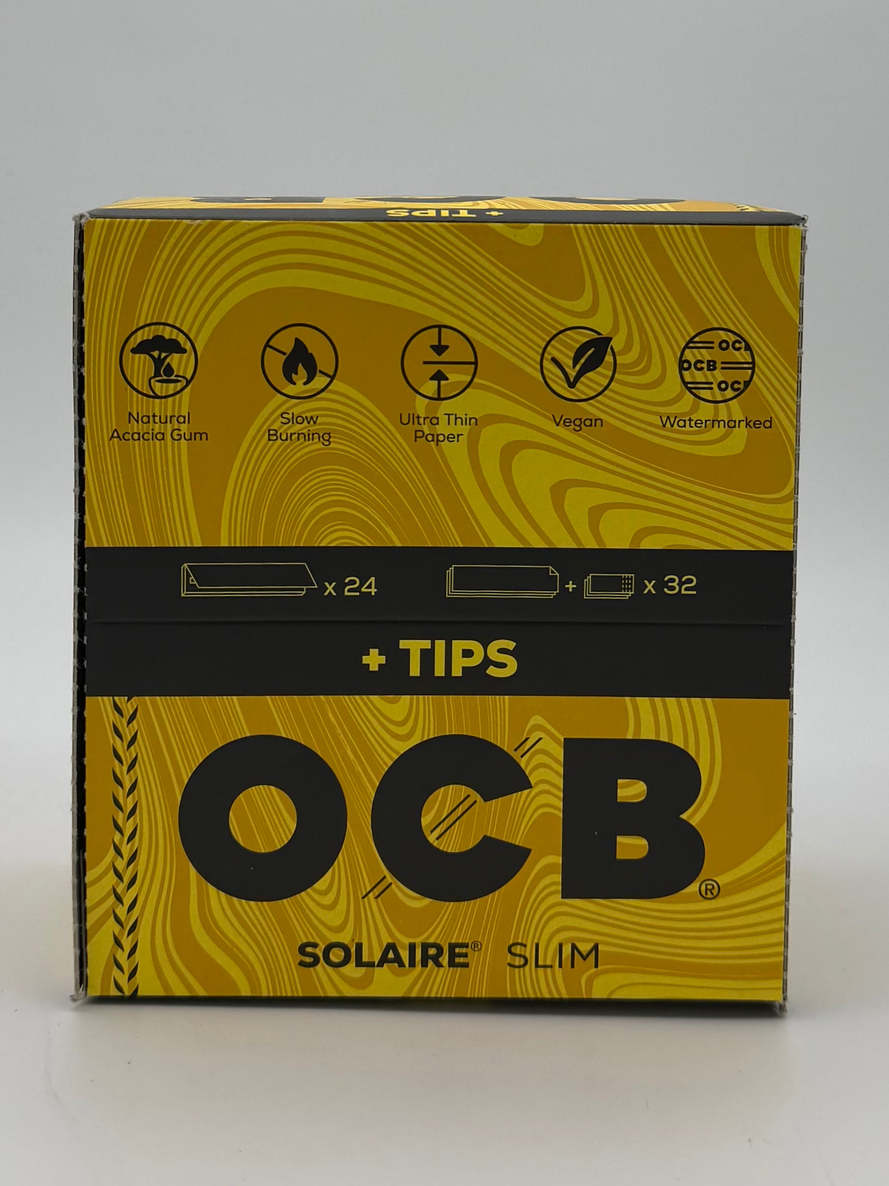 OCB Solaire Slim Papers + Tips 24ct