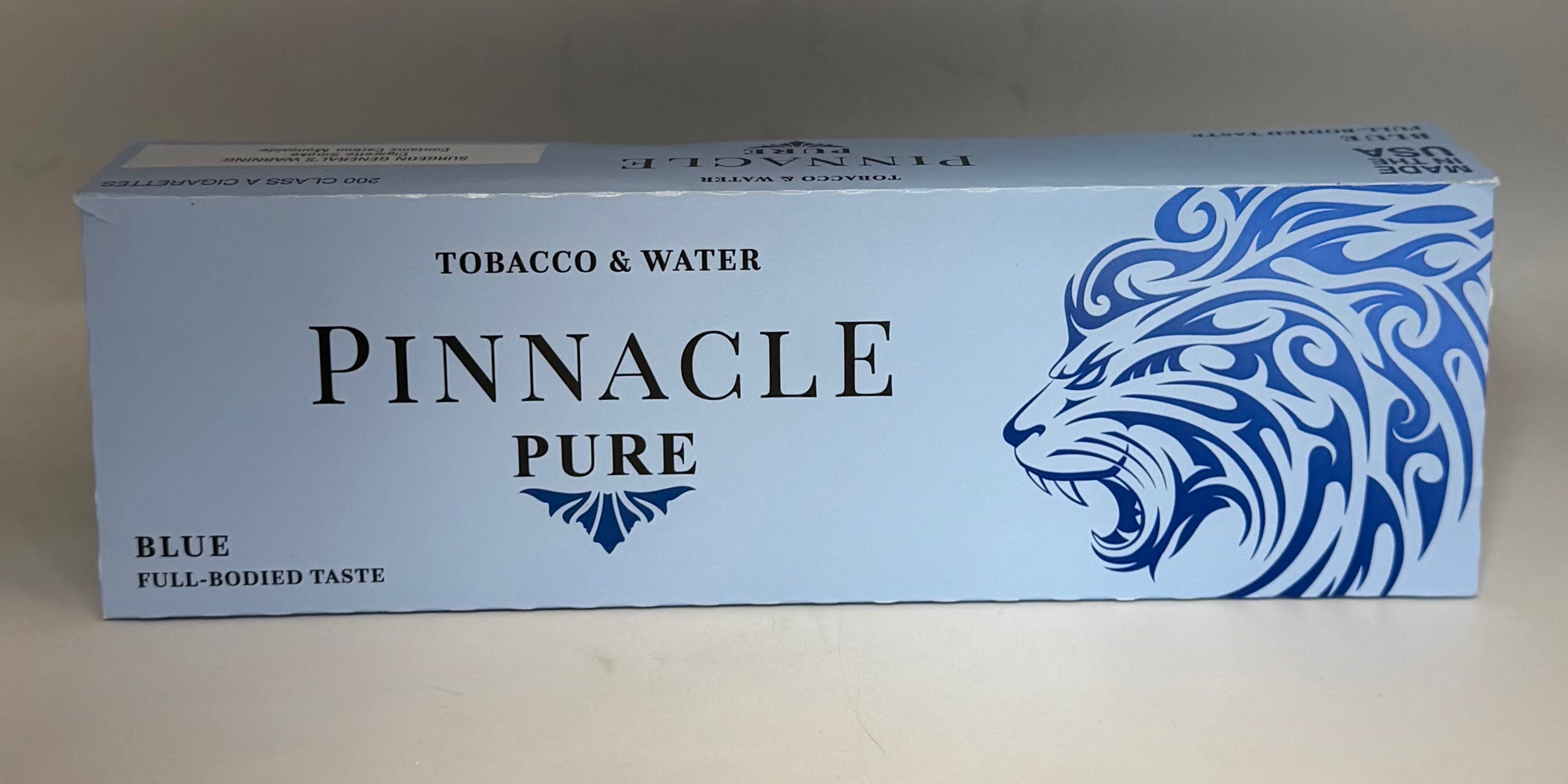 Pinnacle Pure Blue Box Cigarette Tobacco & Water