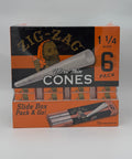 ZigZag 1-1/4 Cones 6Pk Ultra Thin 36ct Slide Box