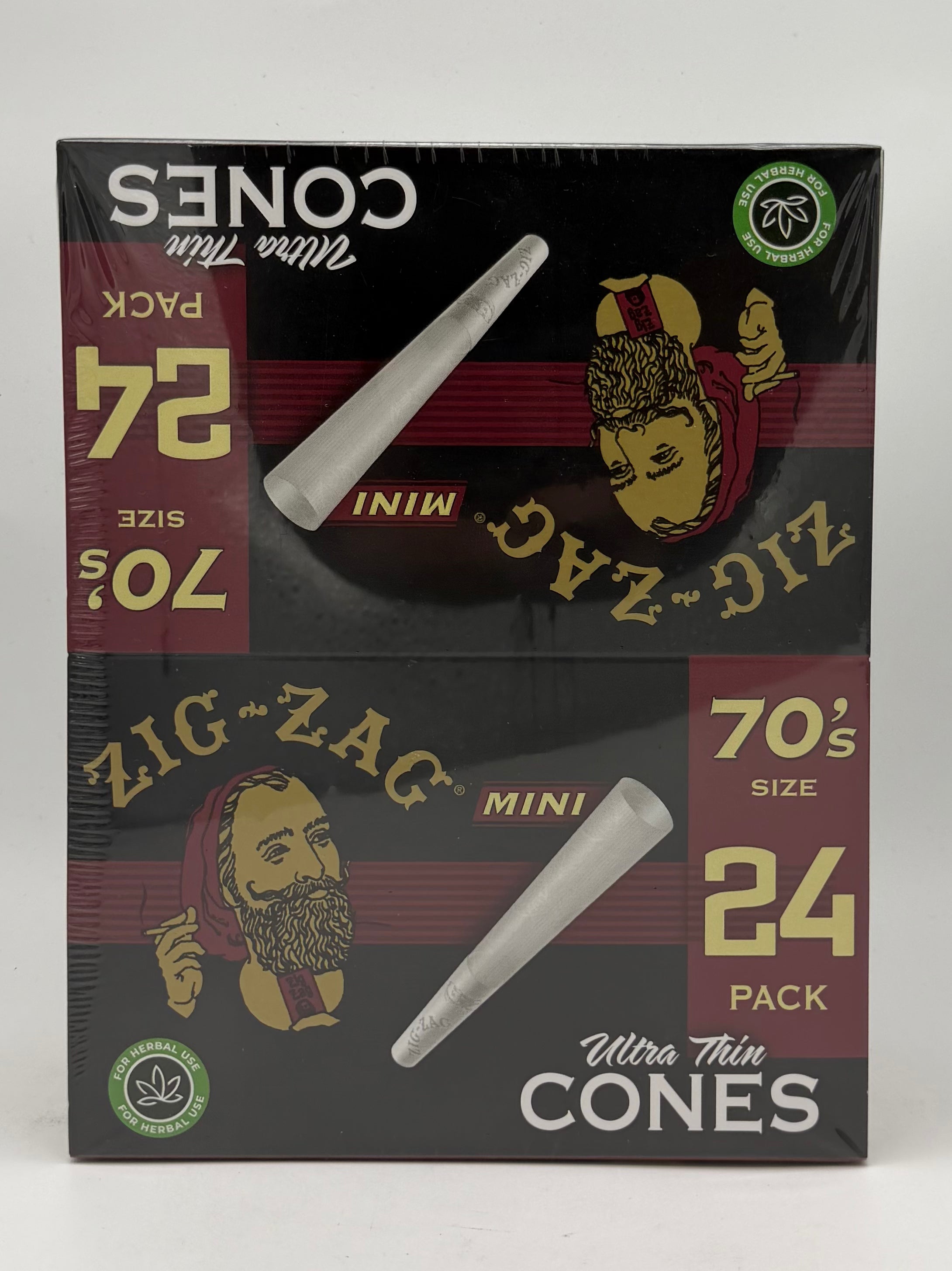Zig-Zag 70's size Cones Ultra Thin Mini 24ct Pack