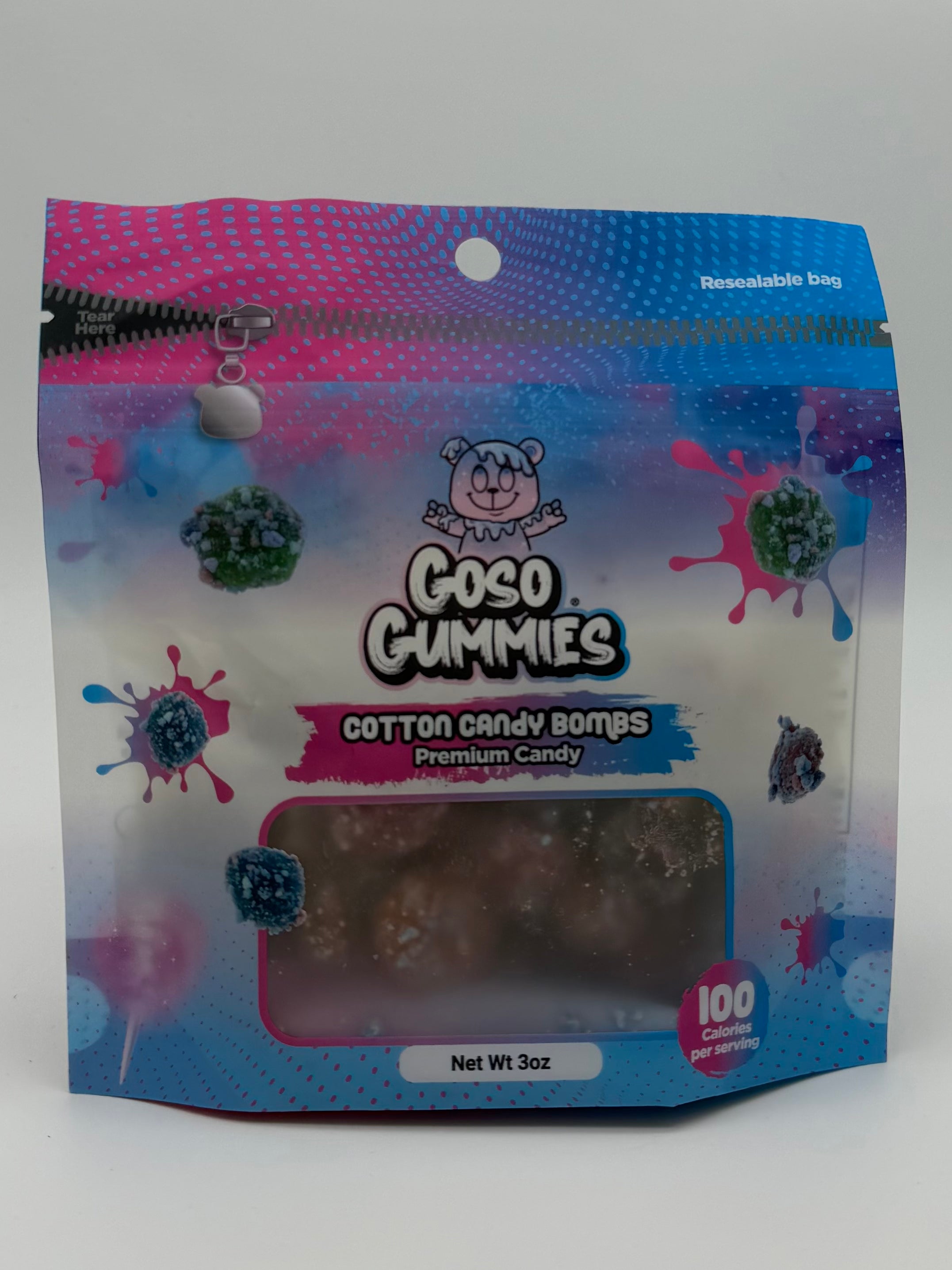 Goso Gummies Cotton Candy Bombs 3oz