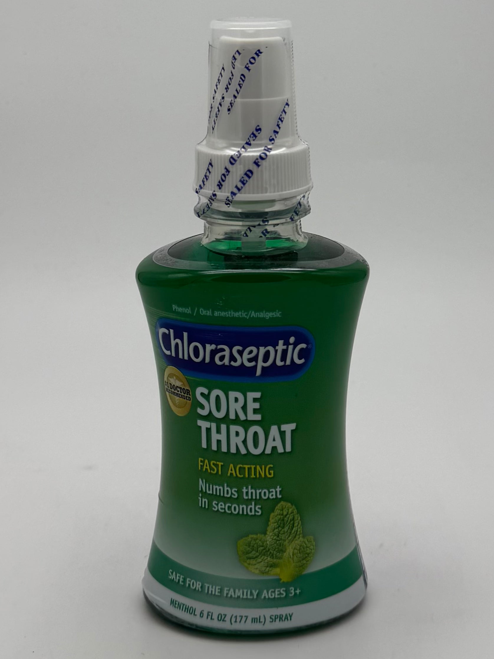 Chloraseptic Soar Throat Menthol 6oz Numbs