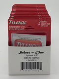 Select One Tylenol Extra Strength 12/1pk
