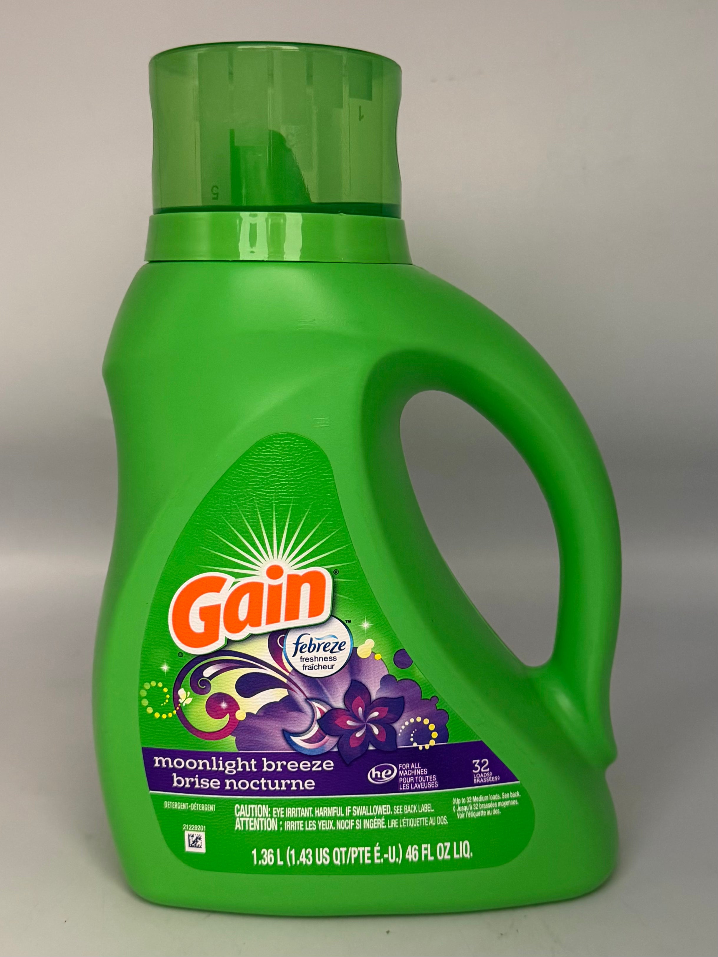 Gain Liquid Detergent Moonlight Breeze 46oz