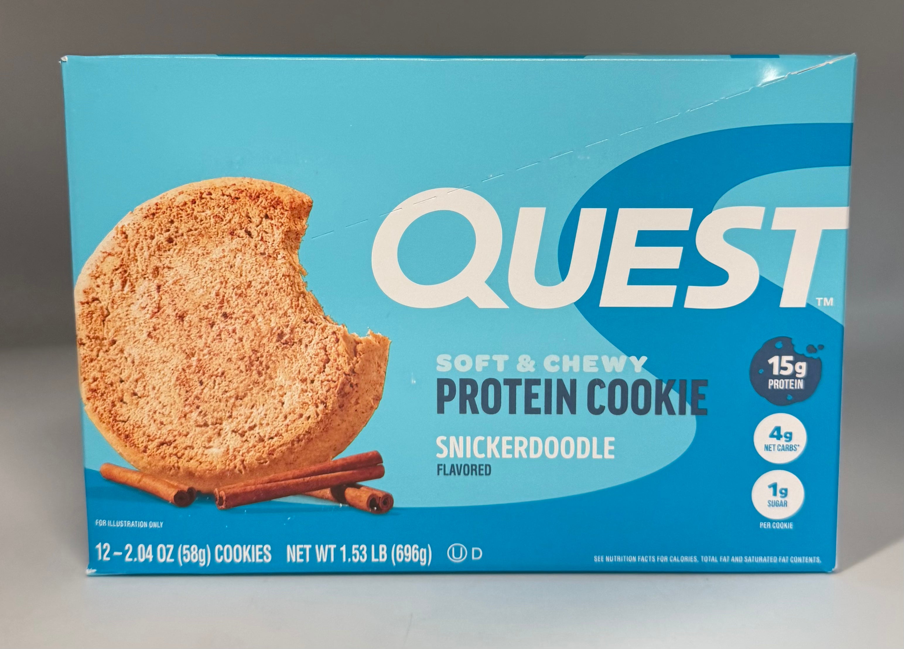 Quest Soft & Chewy Snickerdoodle Cookie 12ct/2.08