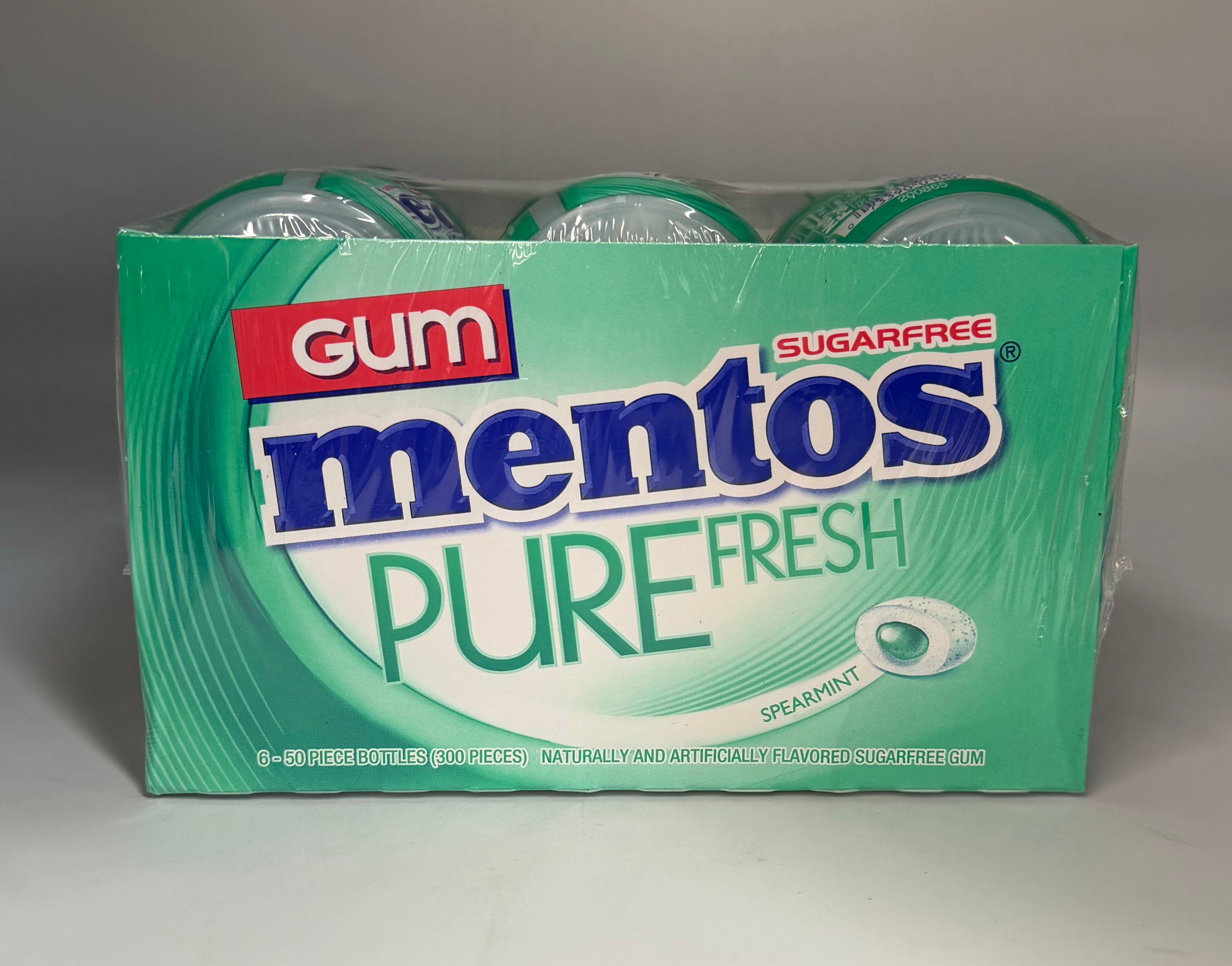 Mentos Gum Spearmint 6ct Jar 50pcs