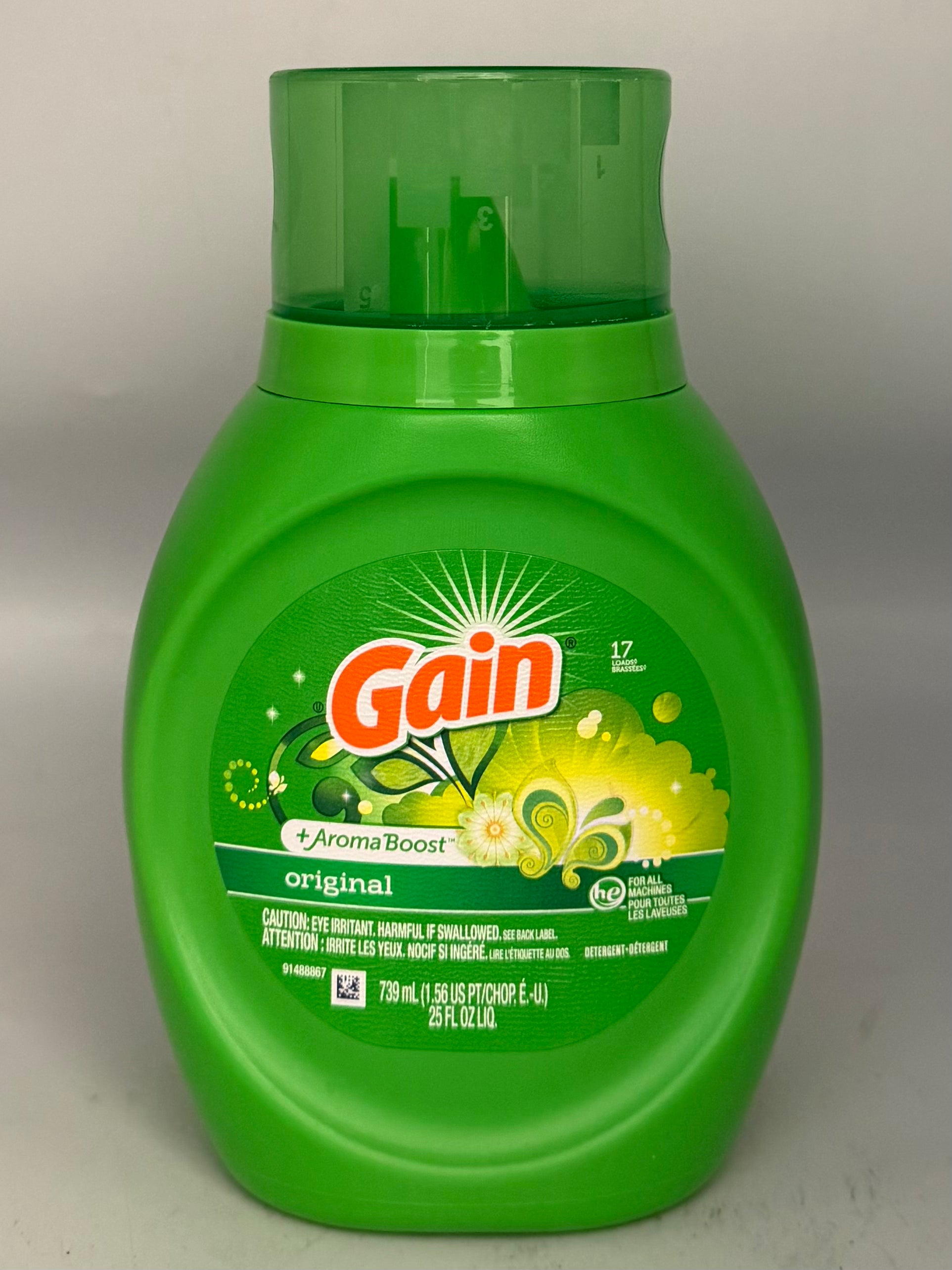 Gain Liquid Original 25oz (1.56pt) 739mL 16 Loads.