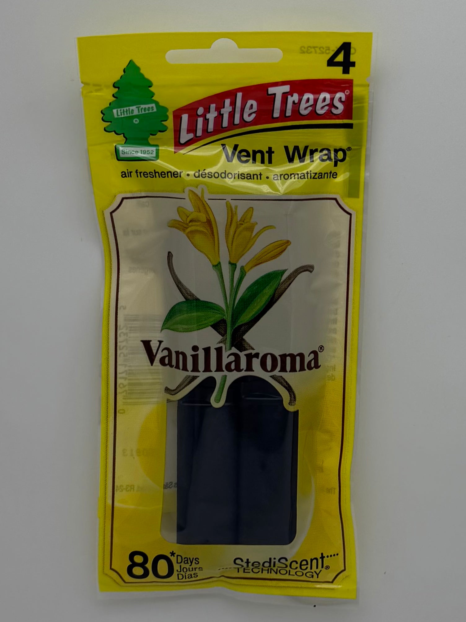 Little Trees Vent Wrap Air Fres Vanillaroma 4/4pk