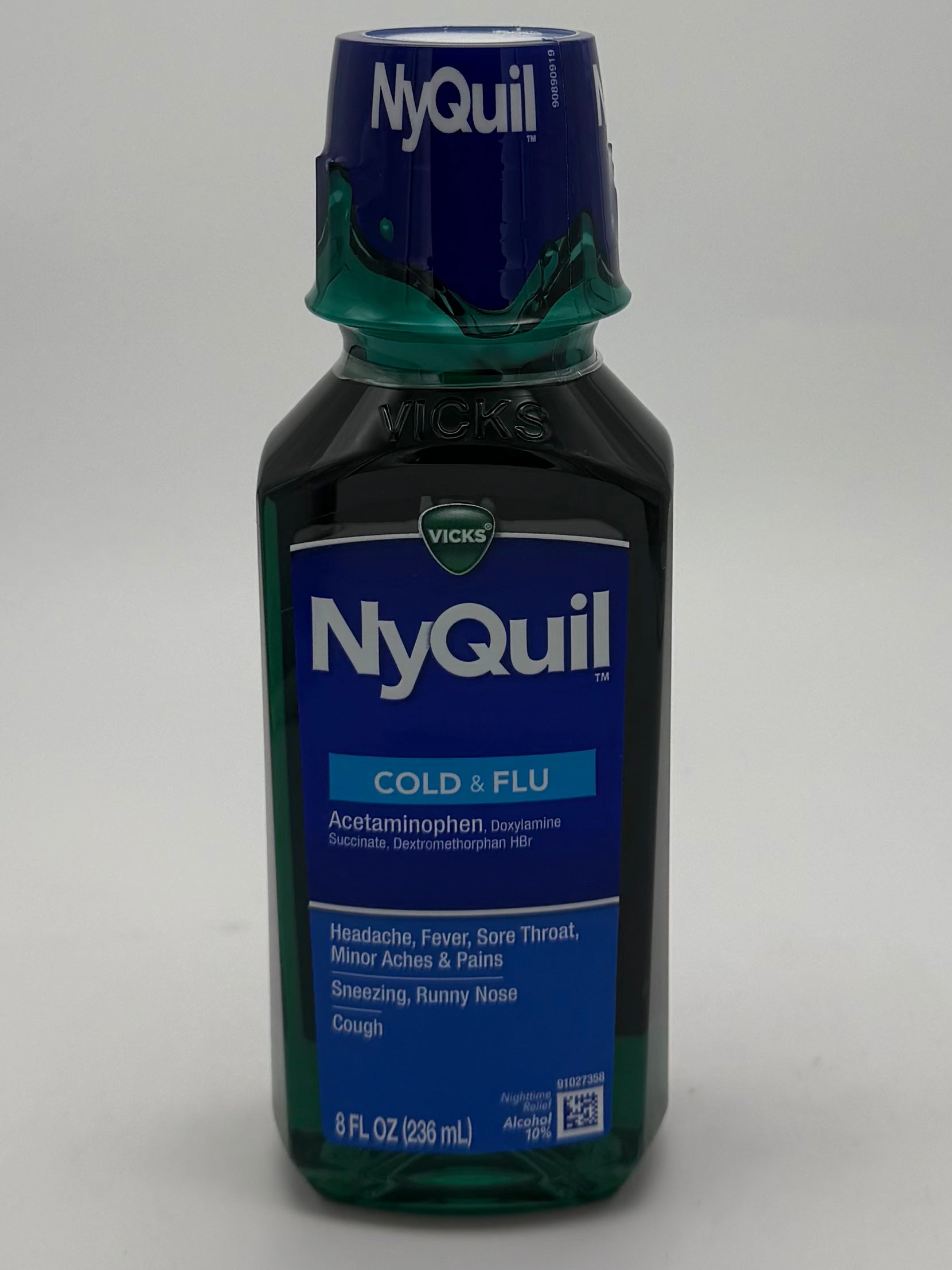 Vicks Nyquil  Cold & Flu Liquid 8oz (236mL) PG