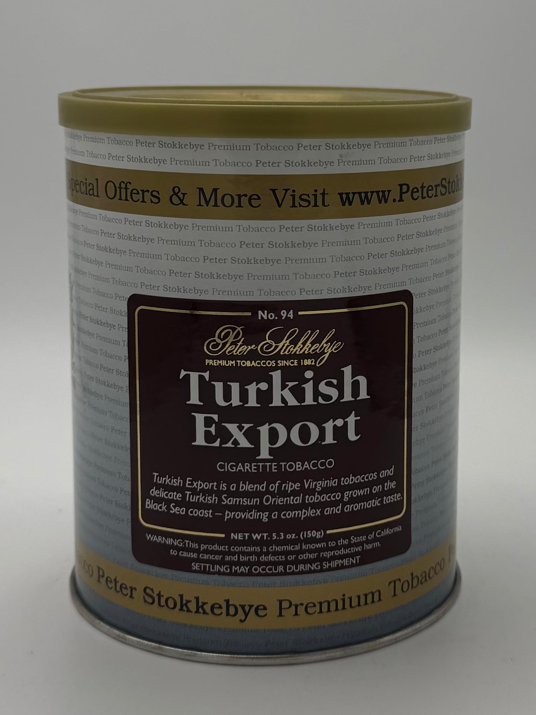 Peter Stokkebye Cigarette Tobacco Turkish Export