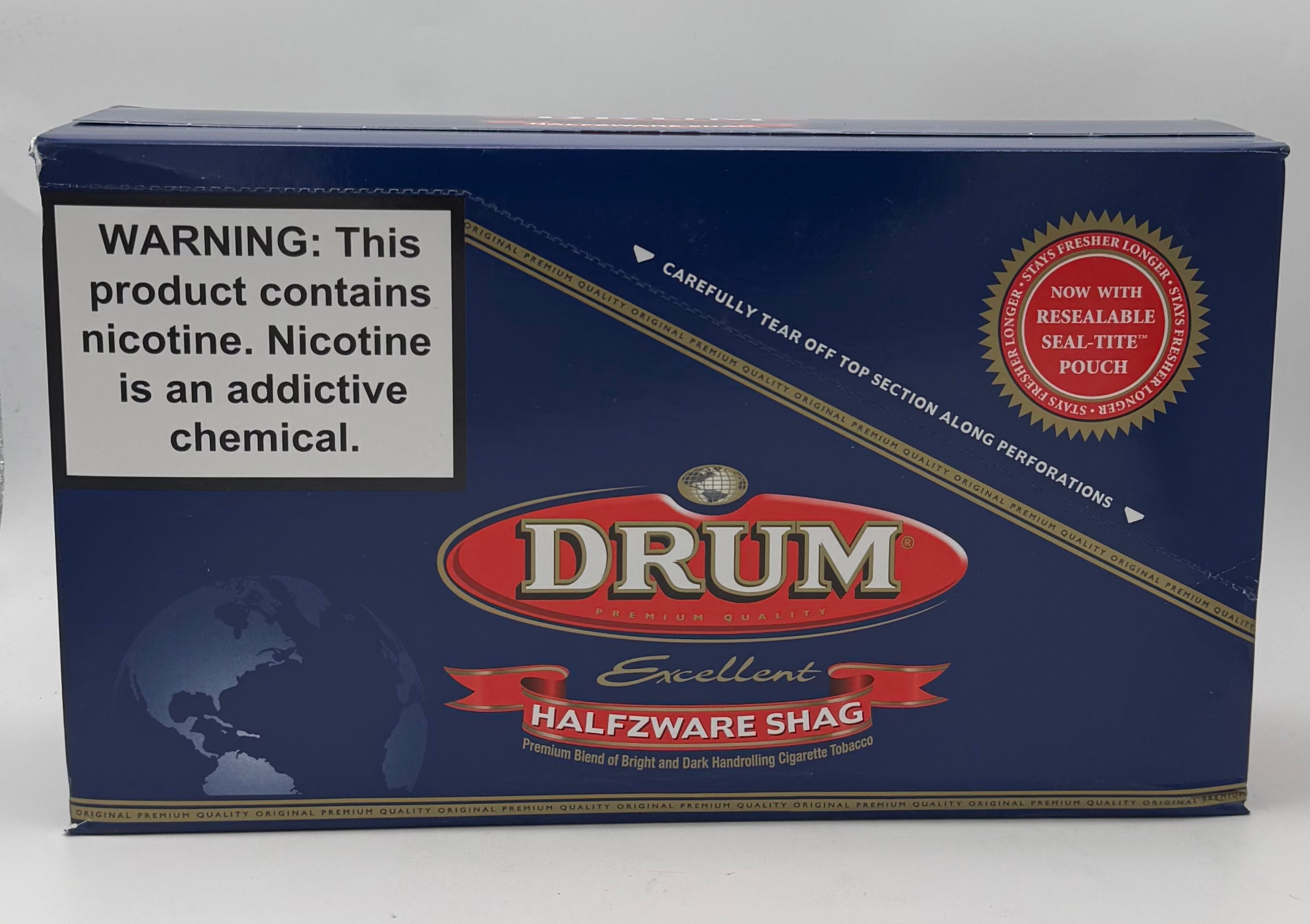 Drum Halfzware Shag Pouch 12/1.14oz Blue