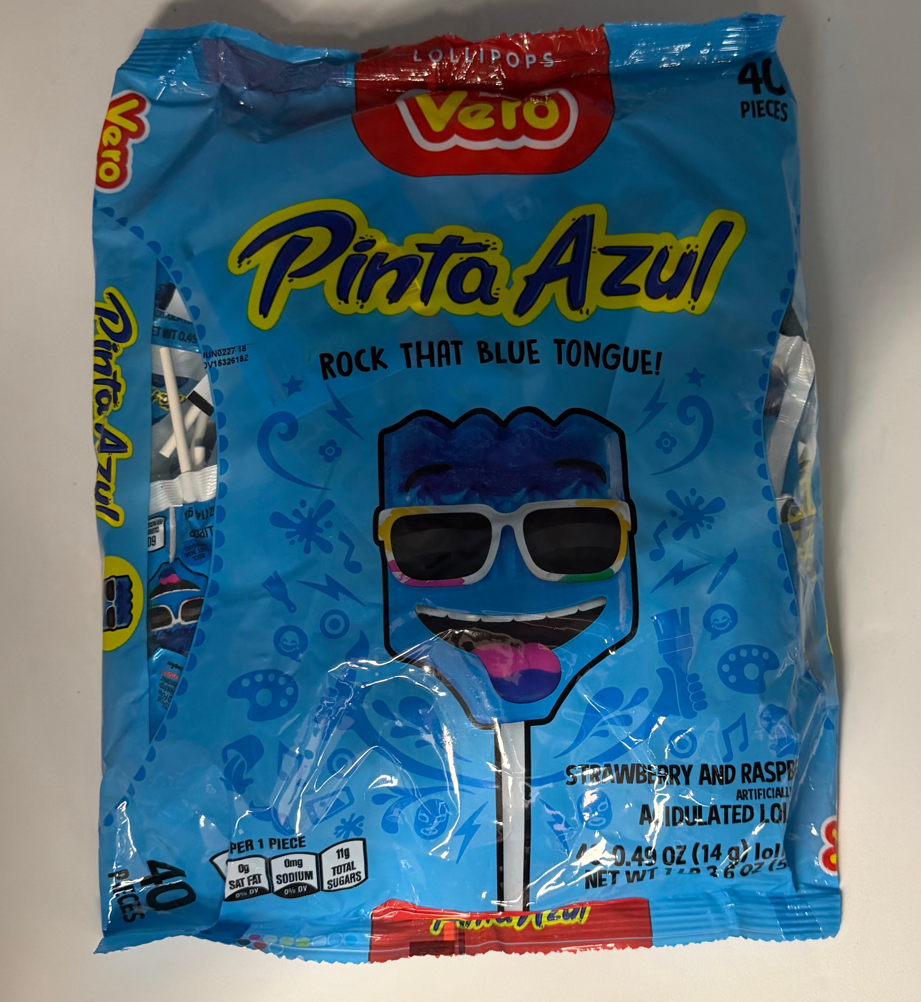 Vero Pinta Azul Strwberry &Raspberry 40ct