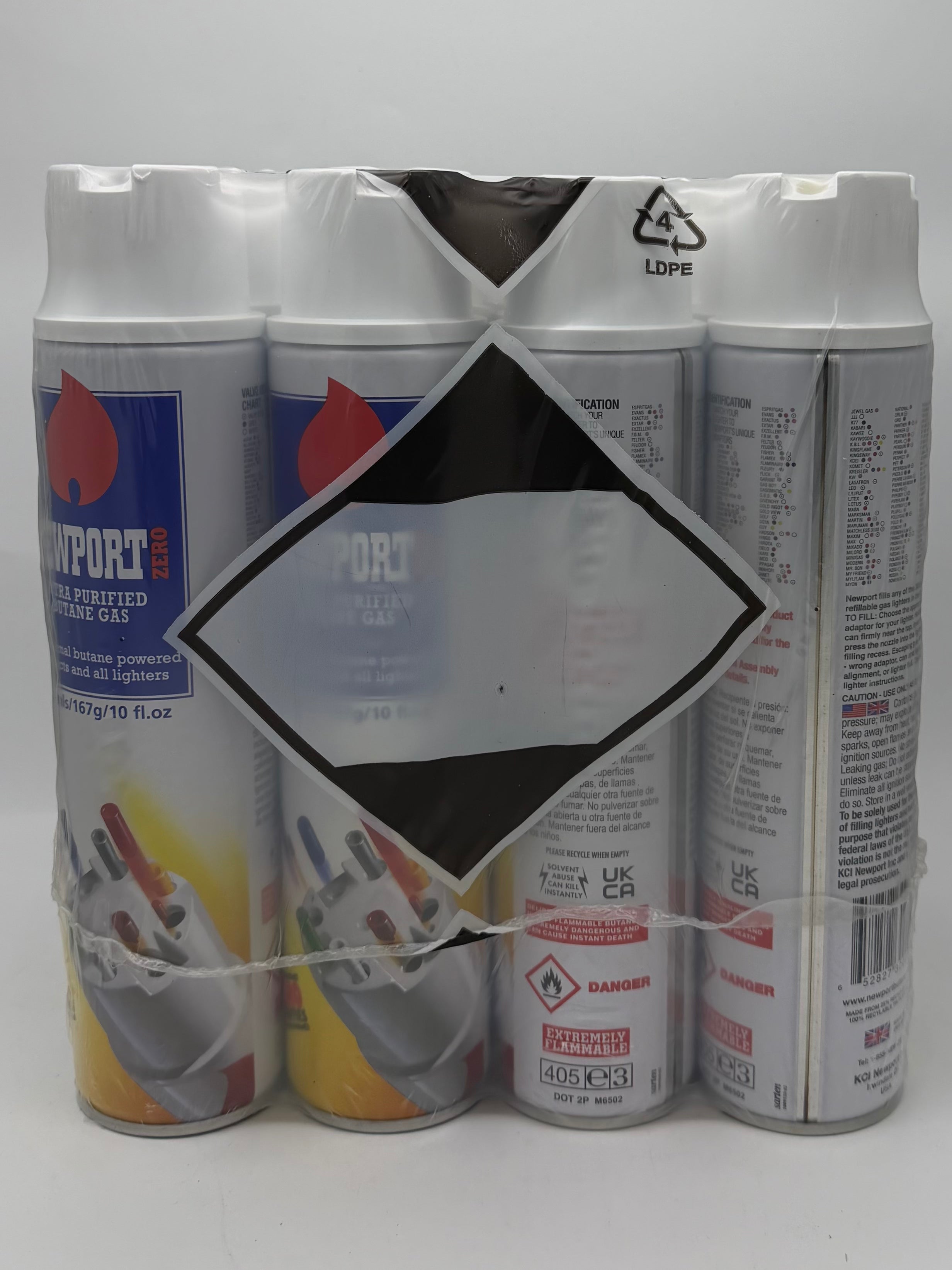 Newport Zero 300ml Butane 12ct