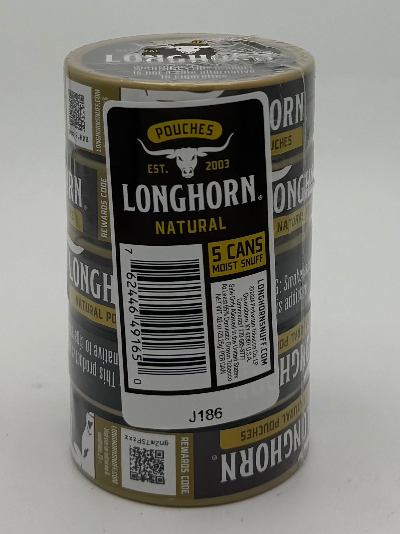 Longhorn Natural Pouches 5ct