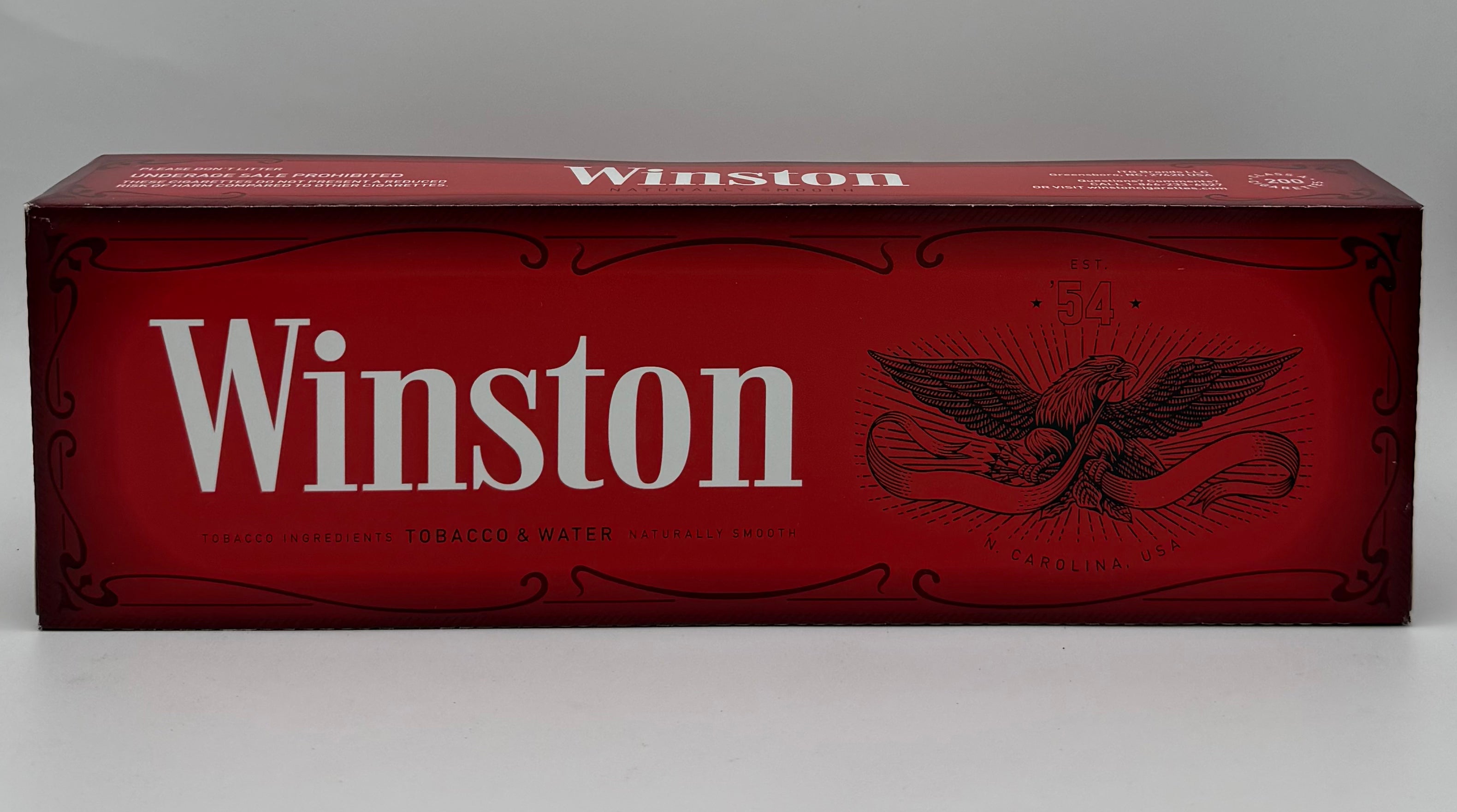 Winston Red King Box 200 Class A Cigarettes