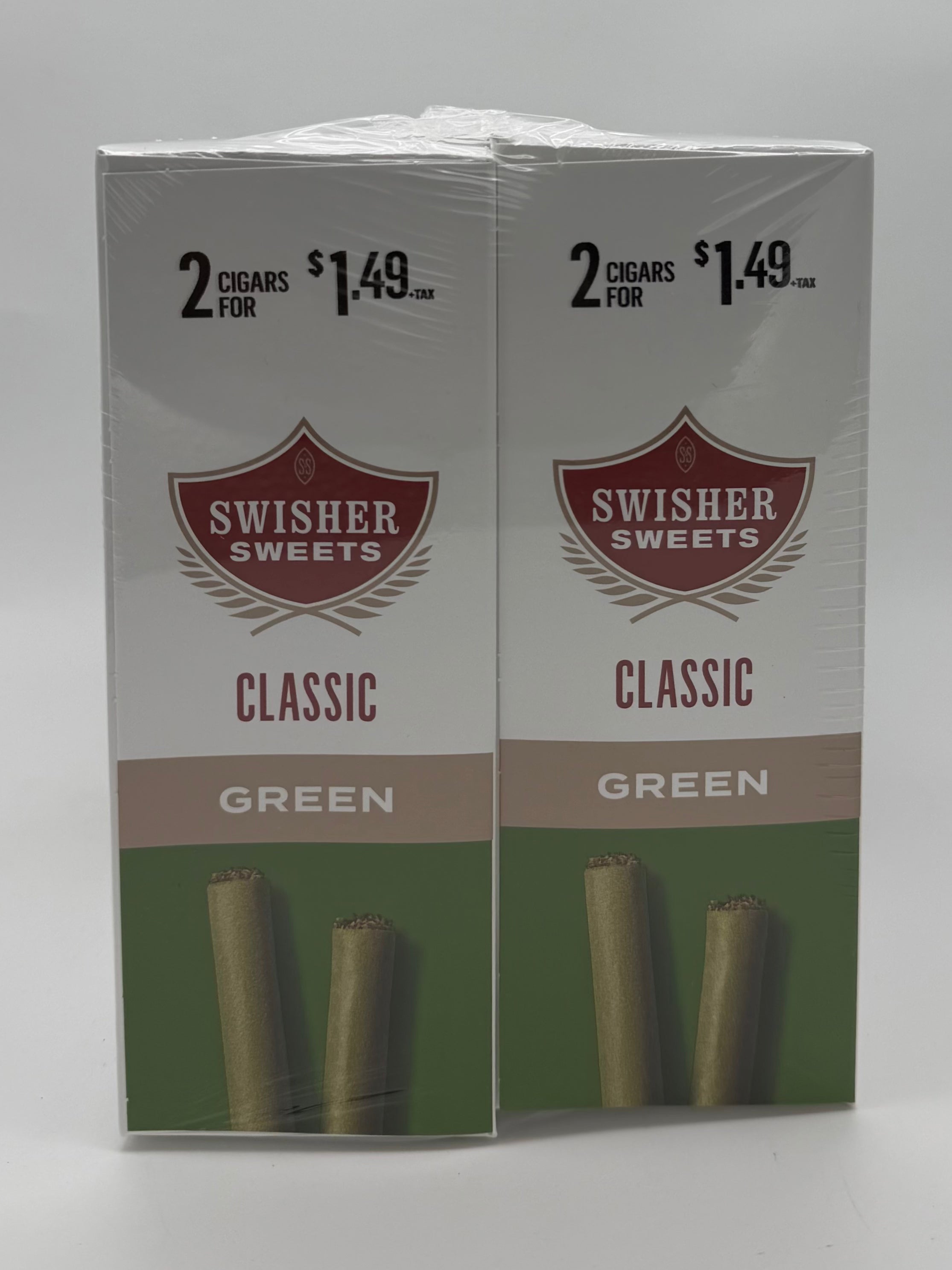 Swisher 2for$1.49 Cigarillos Green Sweet 30/2pk
