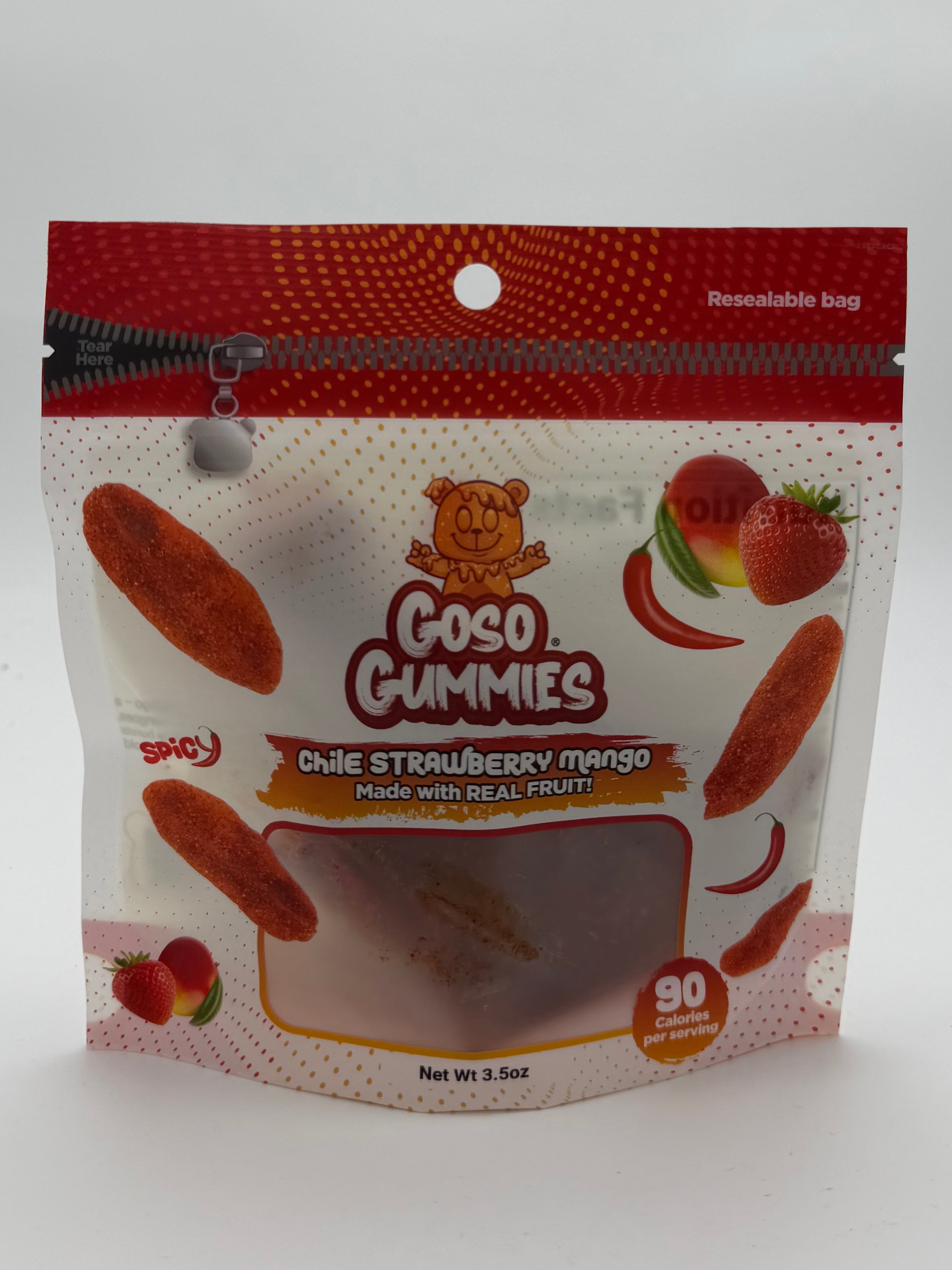 Goso Gummies Chile Strawberry Mango 3.5oz