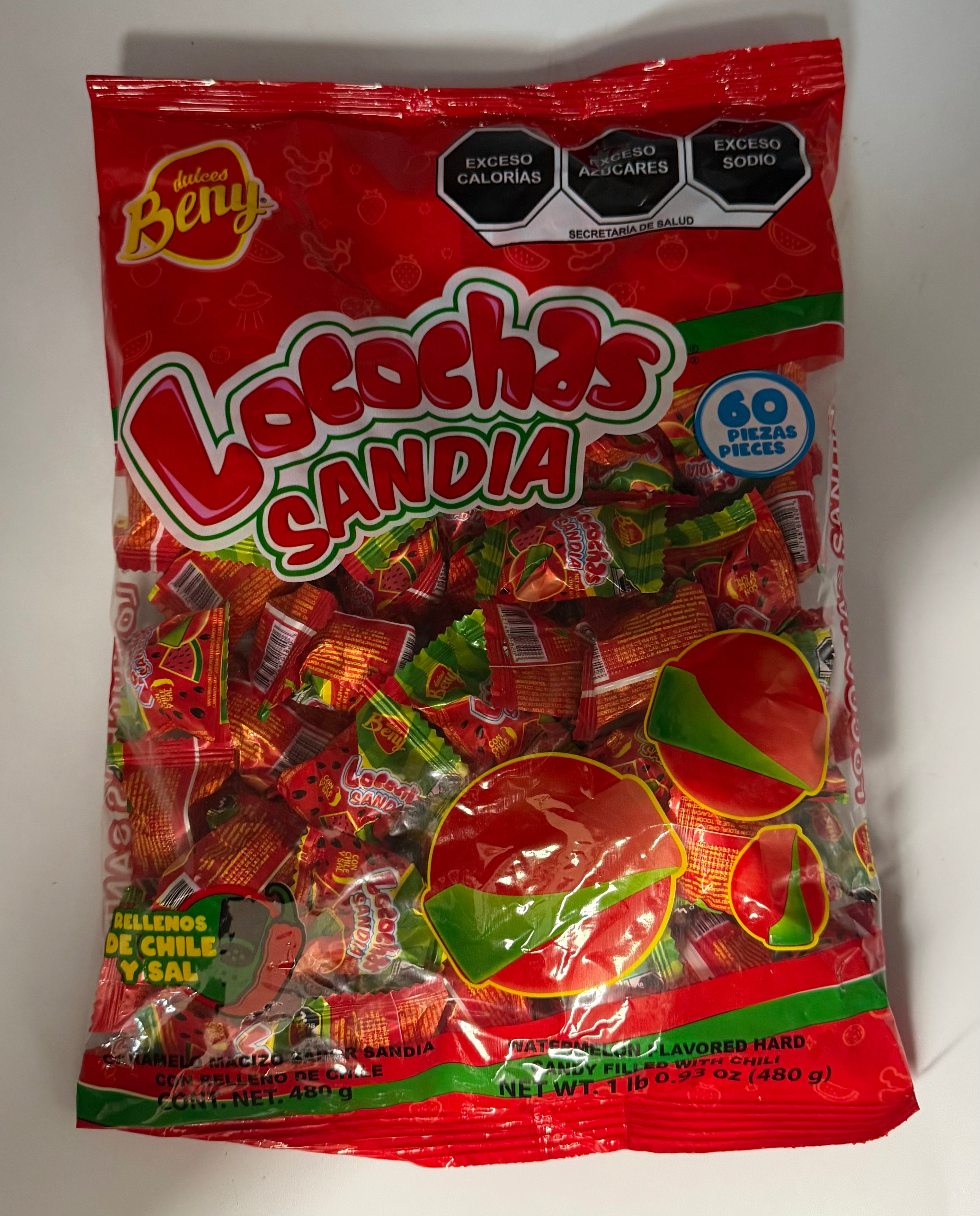 Beny Locochas Watermelon Sandia 60ct Sabor