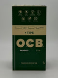 OCB 1-1/4 Bamboo Unbleached Paper + Tip 24ct