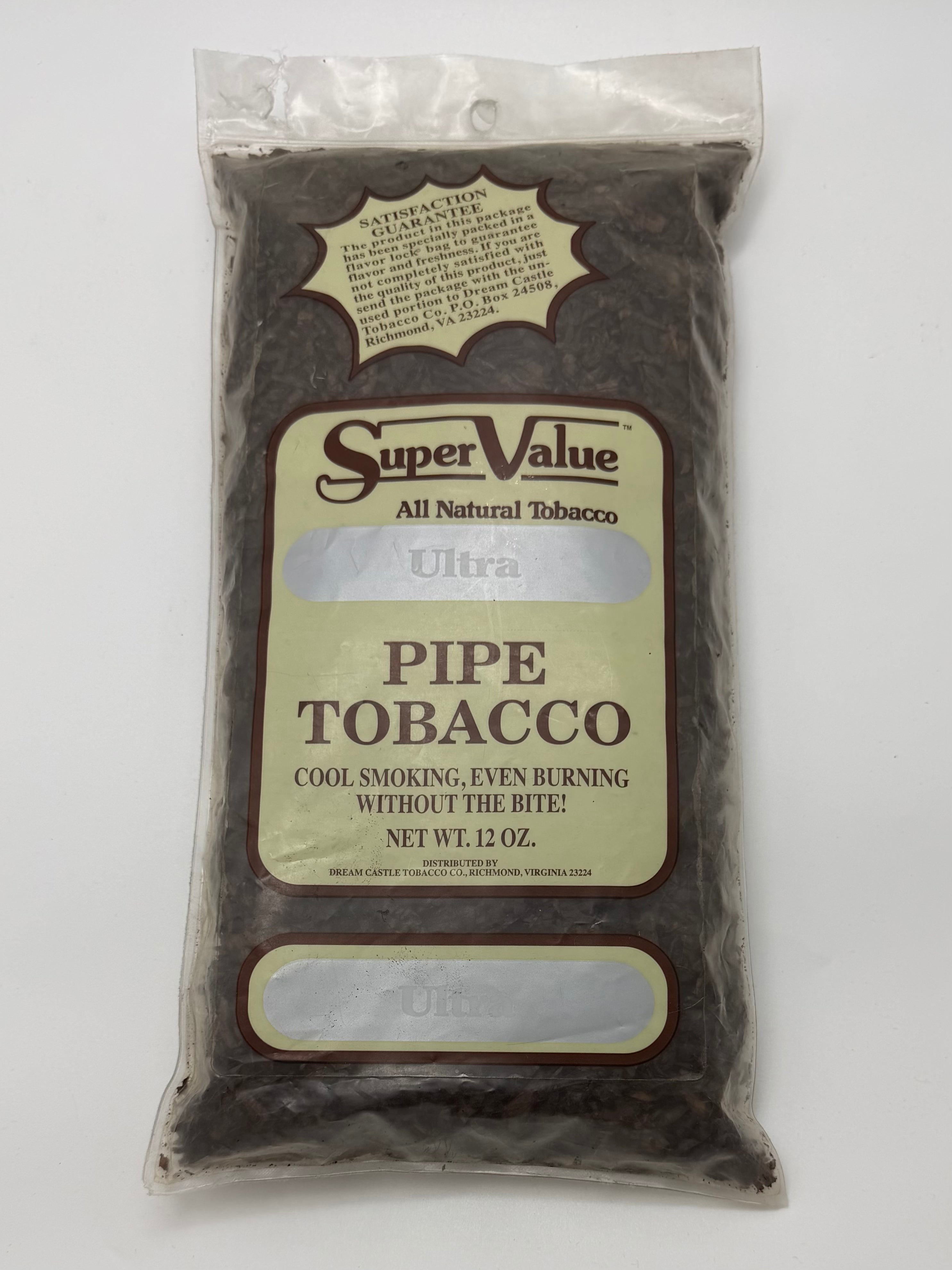 Super Value Pipe Tobacco Ultra Mild 12oz