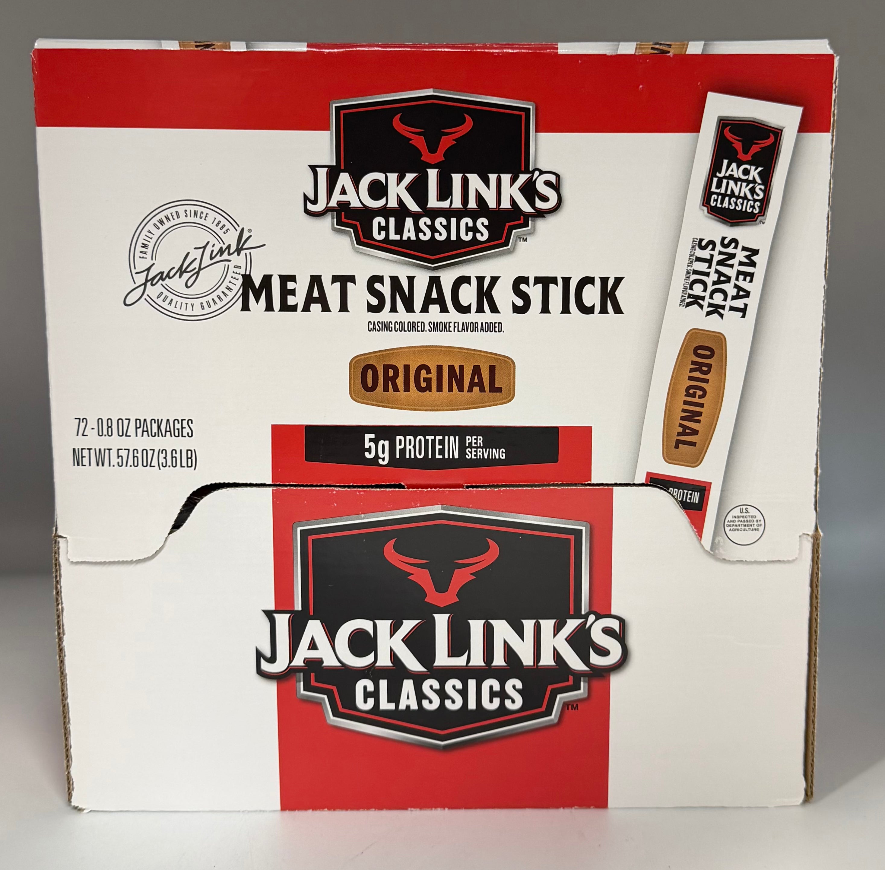 JackLinks Original Meat Snack Sticks 72ct