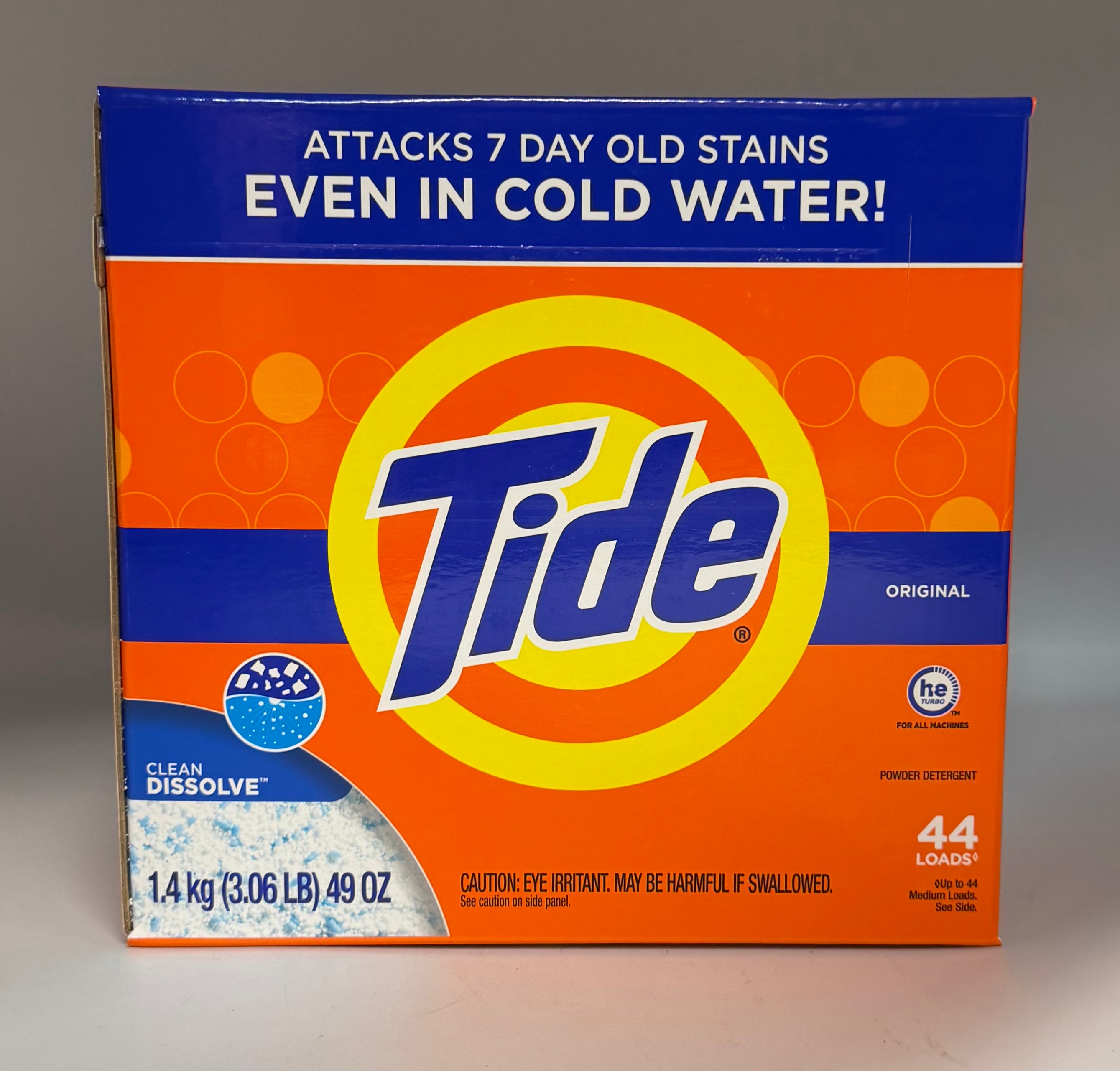 Tide Powder Detergent Clean Dissolve 1.4kg 49oz