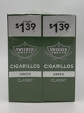 Swisher 2for$1.39 Cigarillos Green Class 30/2pk