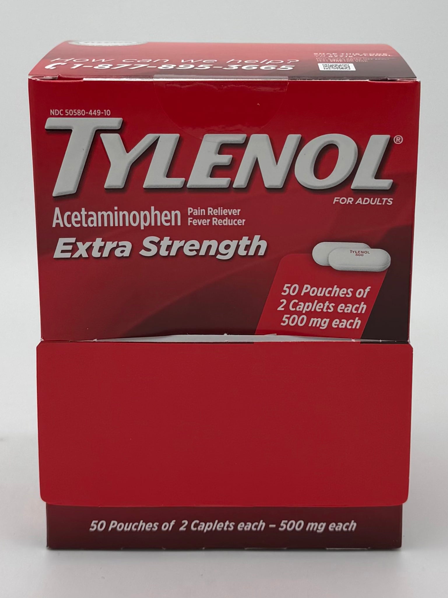 Tylenol Extra Strength Singles 50ct