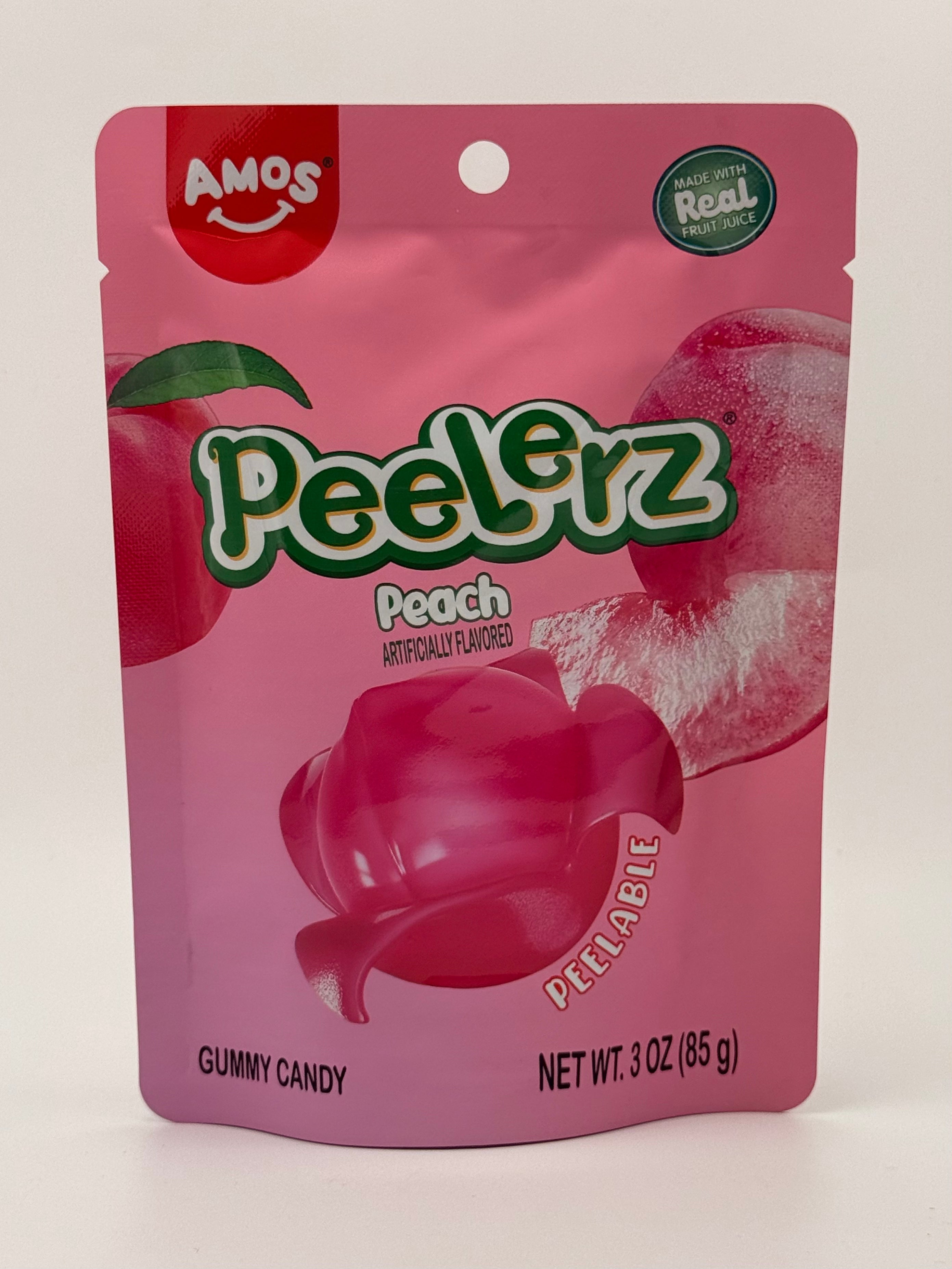 Peelerz Gummy Peach 3oz Peelable Candy