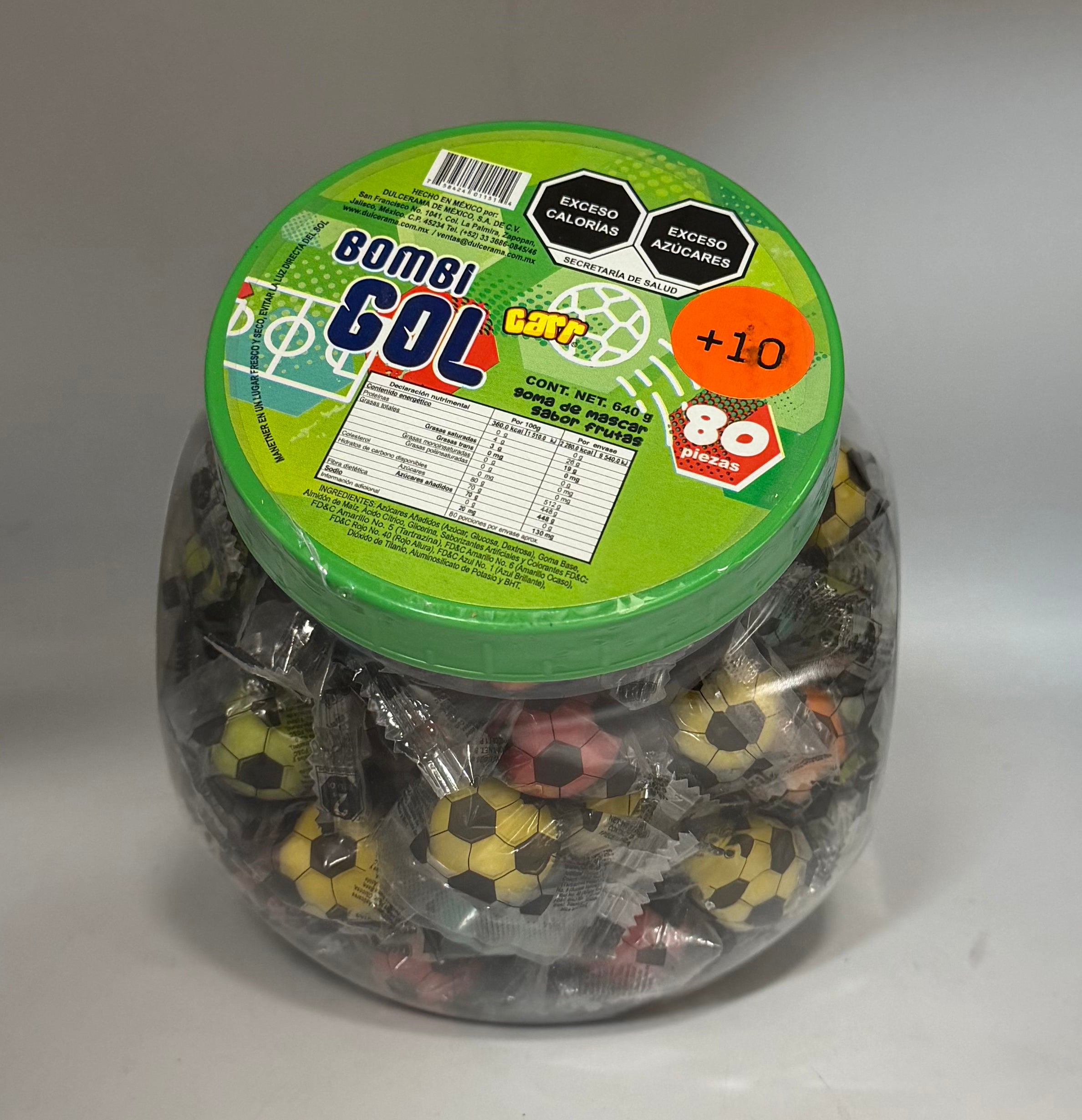 Bombl Gol Bubble Gum 80ct ( Net.640g)