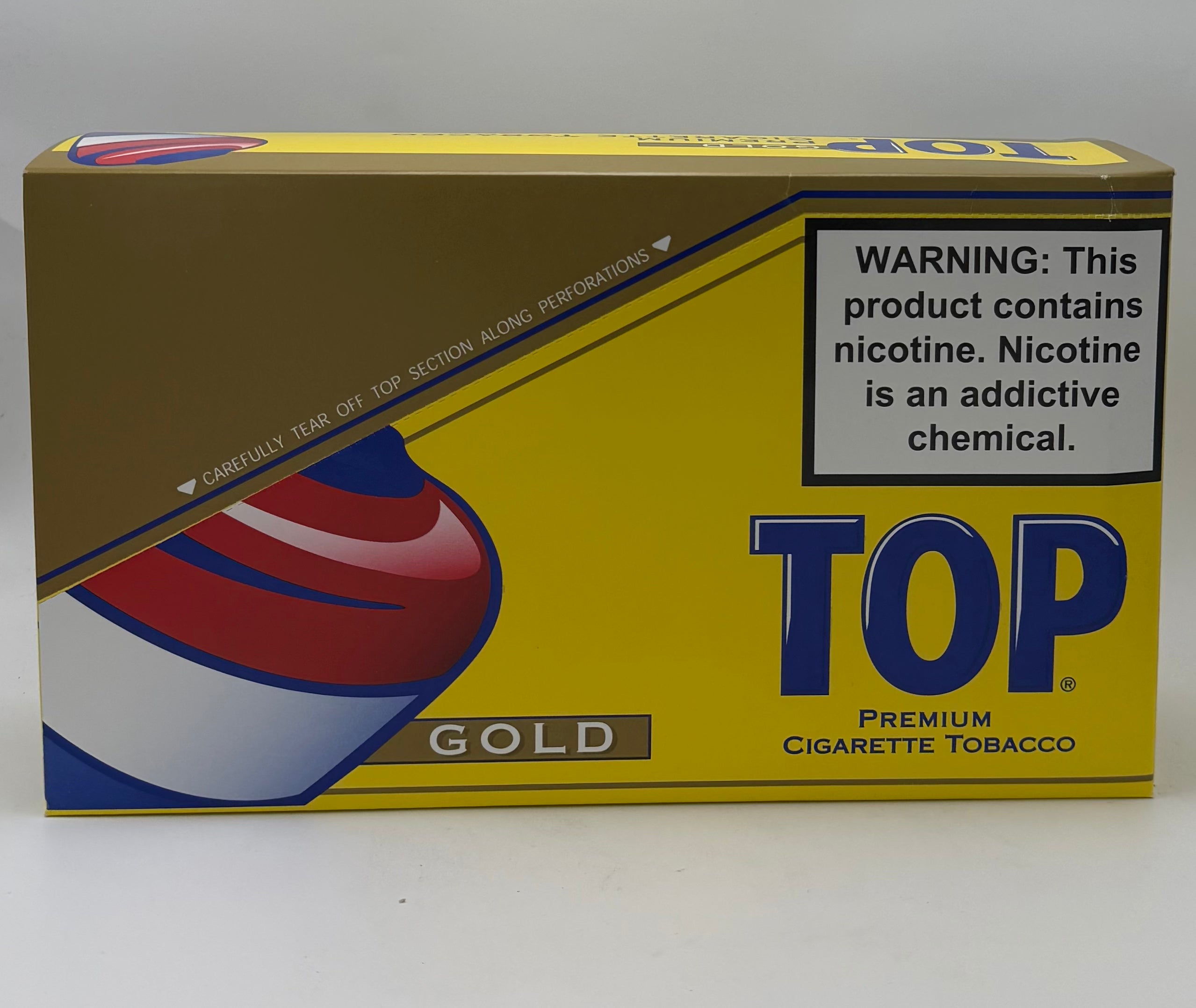 Top Cigarette Tobacco Gold Pouch 12ct  .6oz