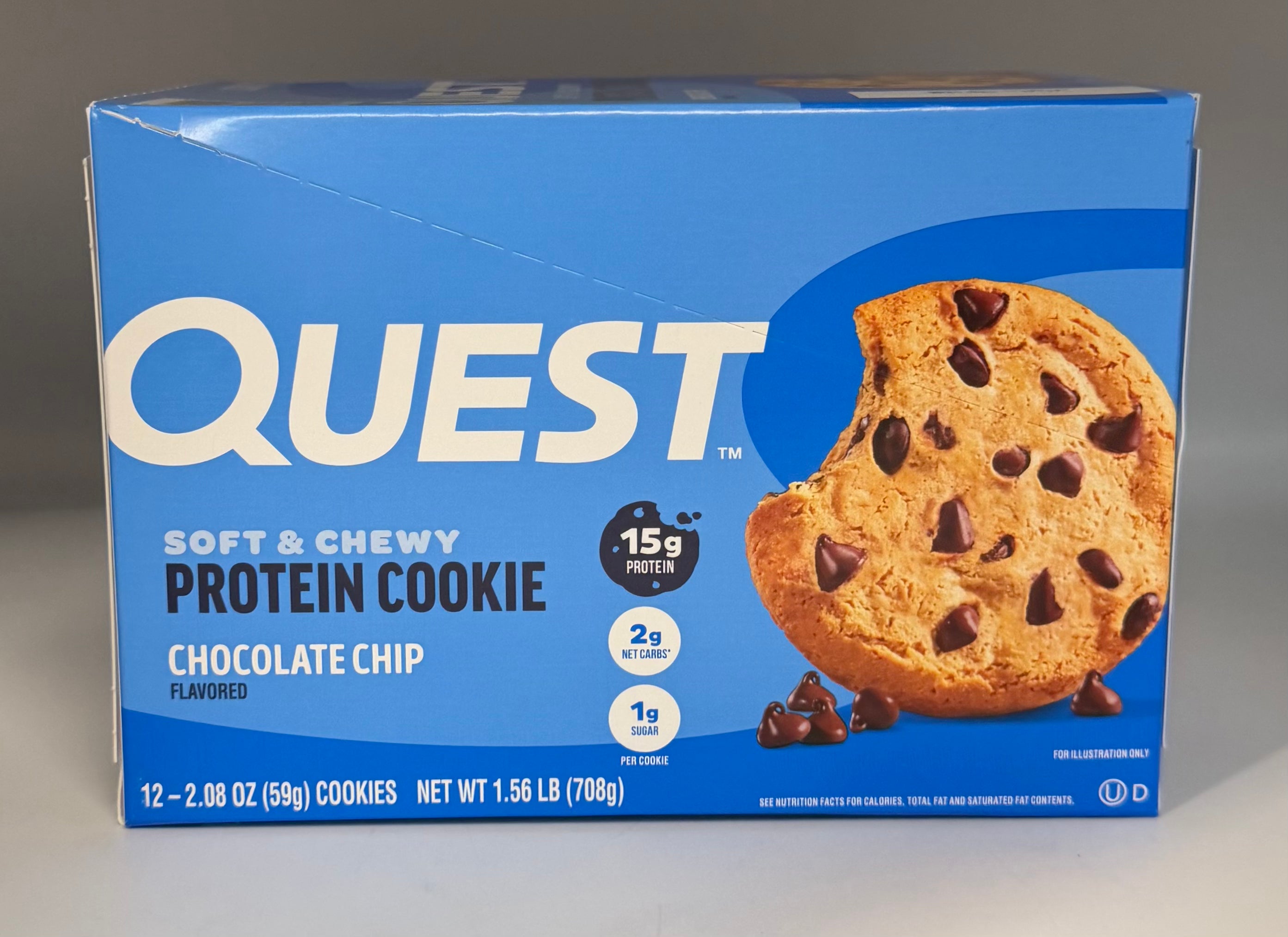 Quest Soft & Chewy Chocolate Chip Cookie 12ct/2.08