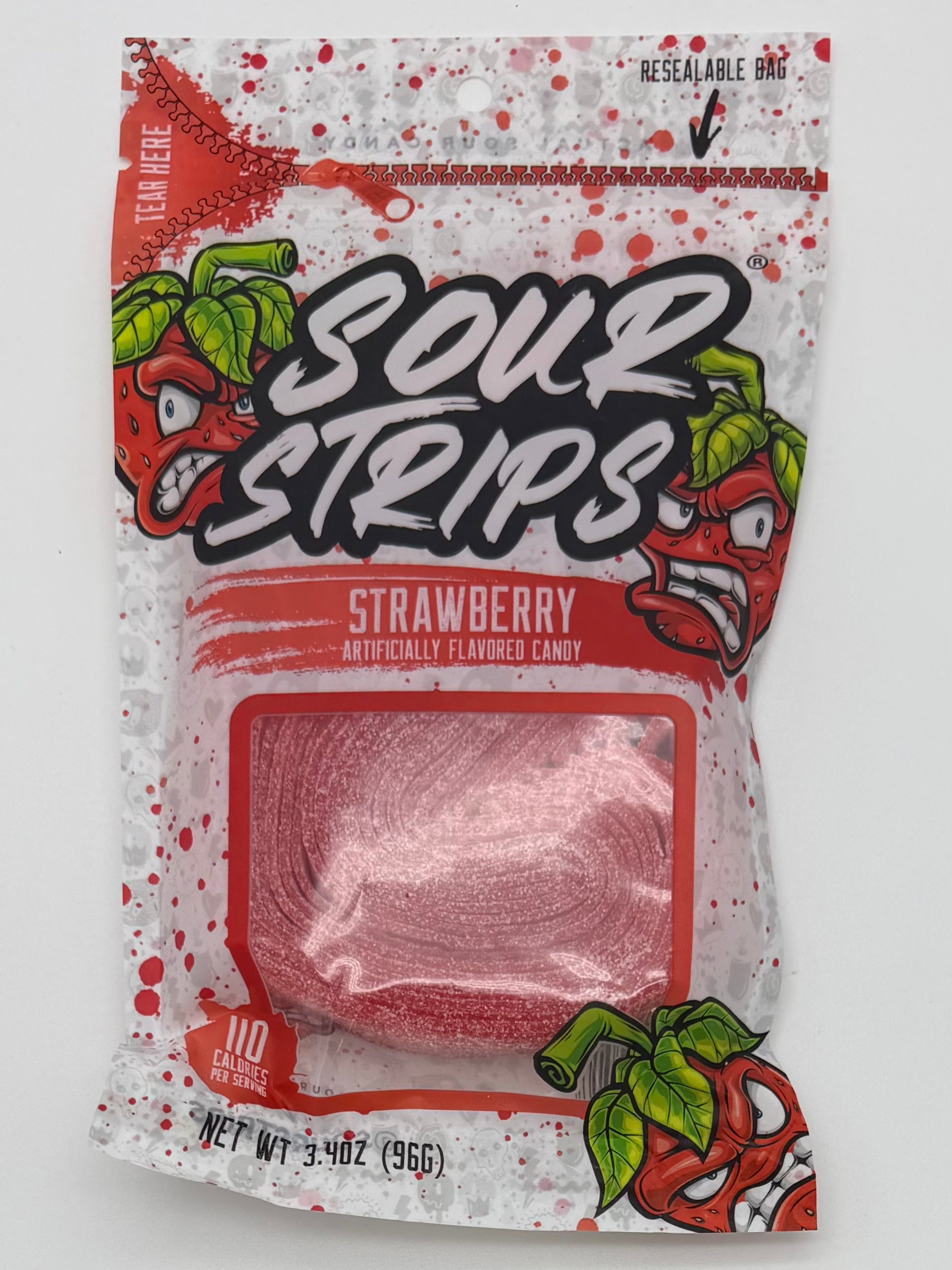 Sour Strips 3.4oz Strawberry