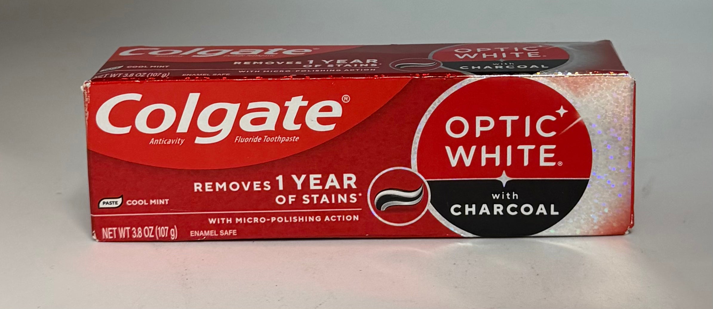 Colgate Optic White Charcoal Toothpaste 3.8oz