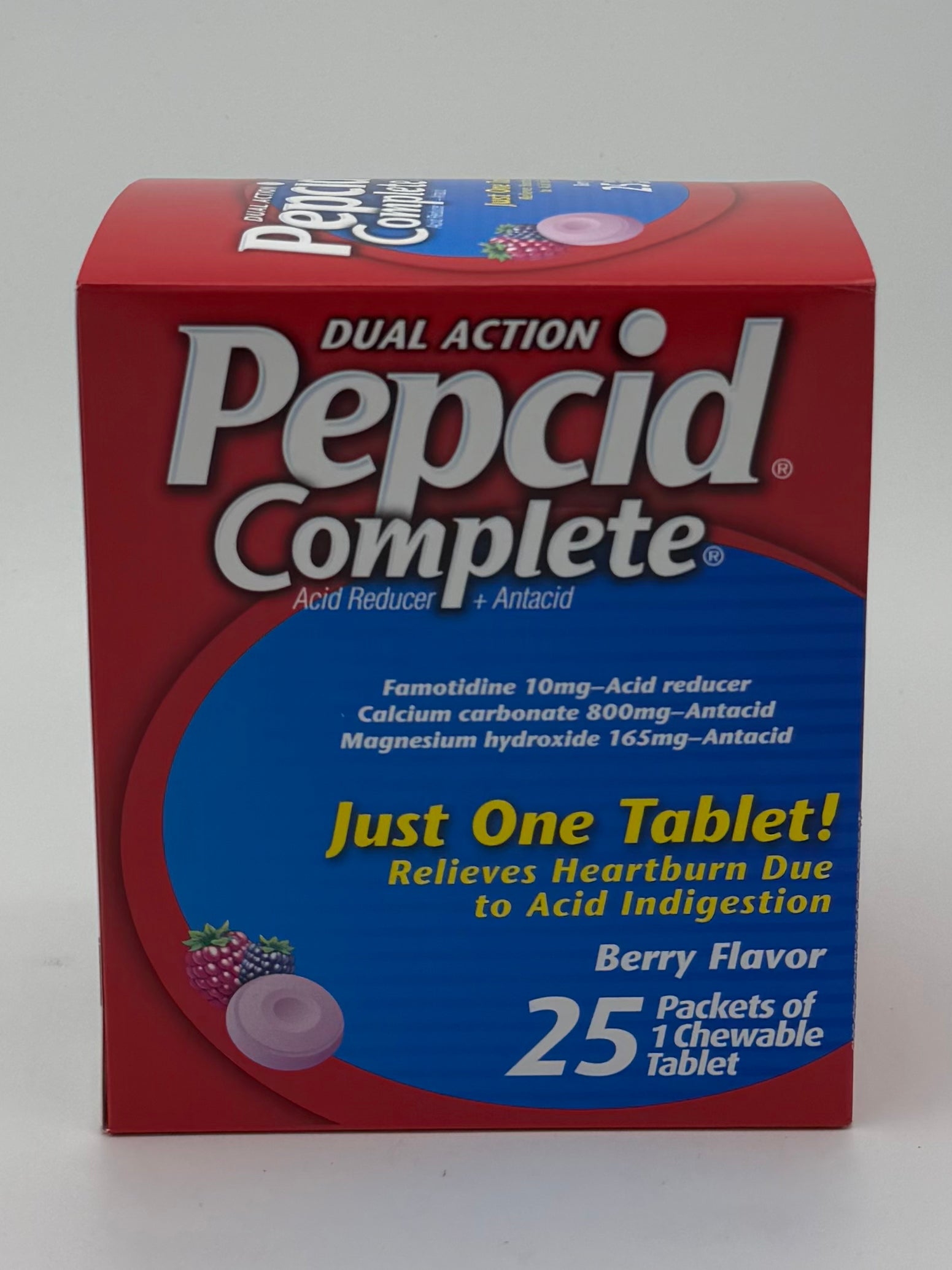 Pepcid Complete Dual Action Chewable 25ct Berry