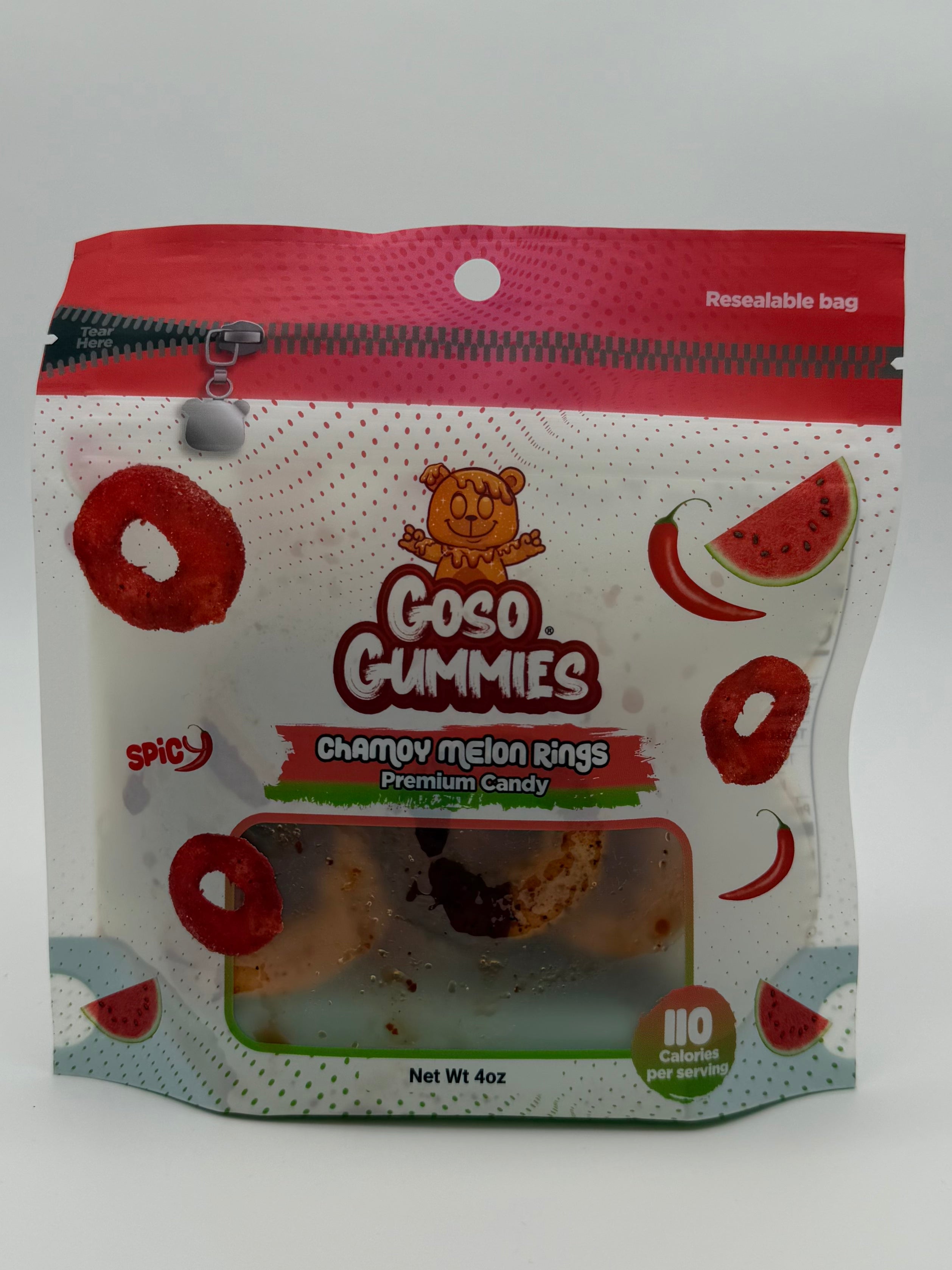 Goso Gummies Chamoy Melon Rings 3oz