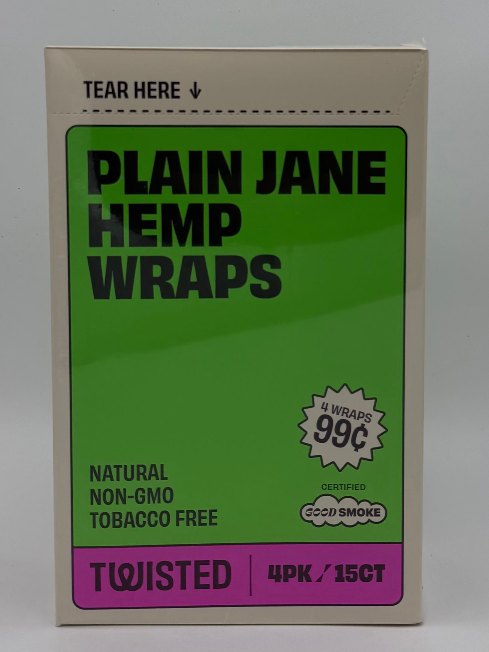 Twisted Hemp Wraps 4/$.99 Plain Jane 15ct