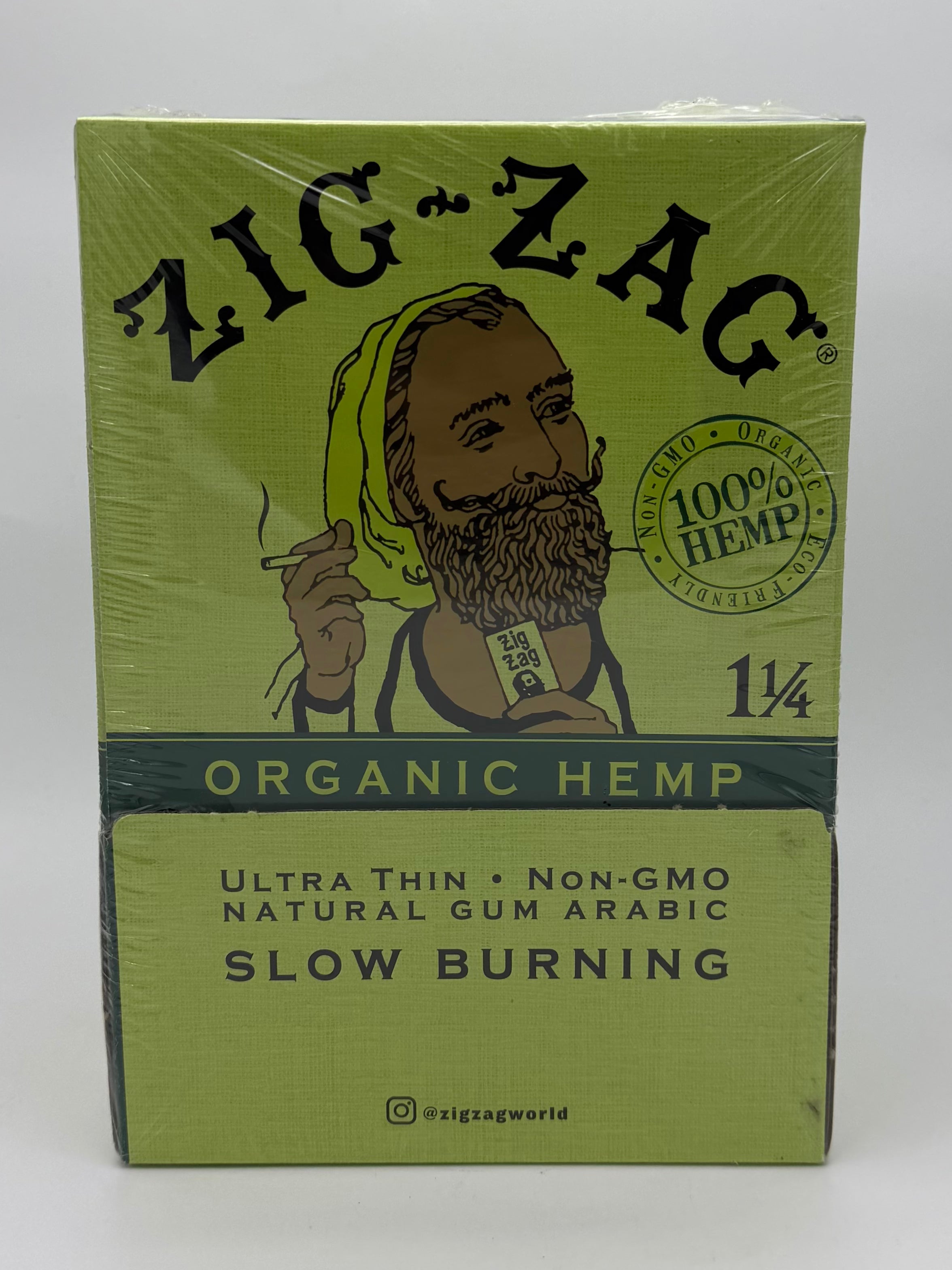 Zig Zag 1-1/4 Paper Organi 48ct Display Slow Burni